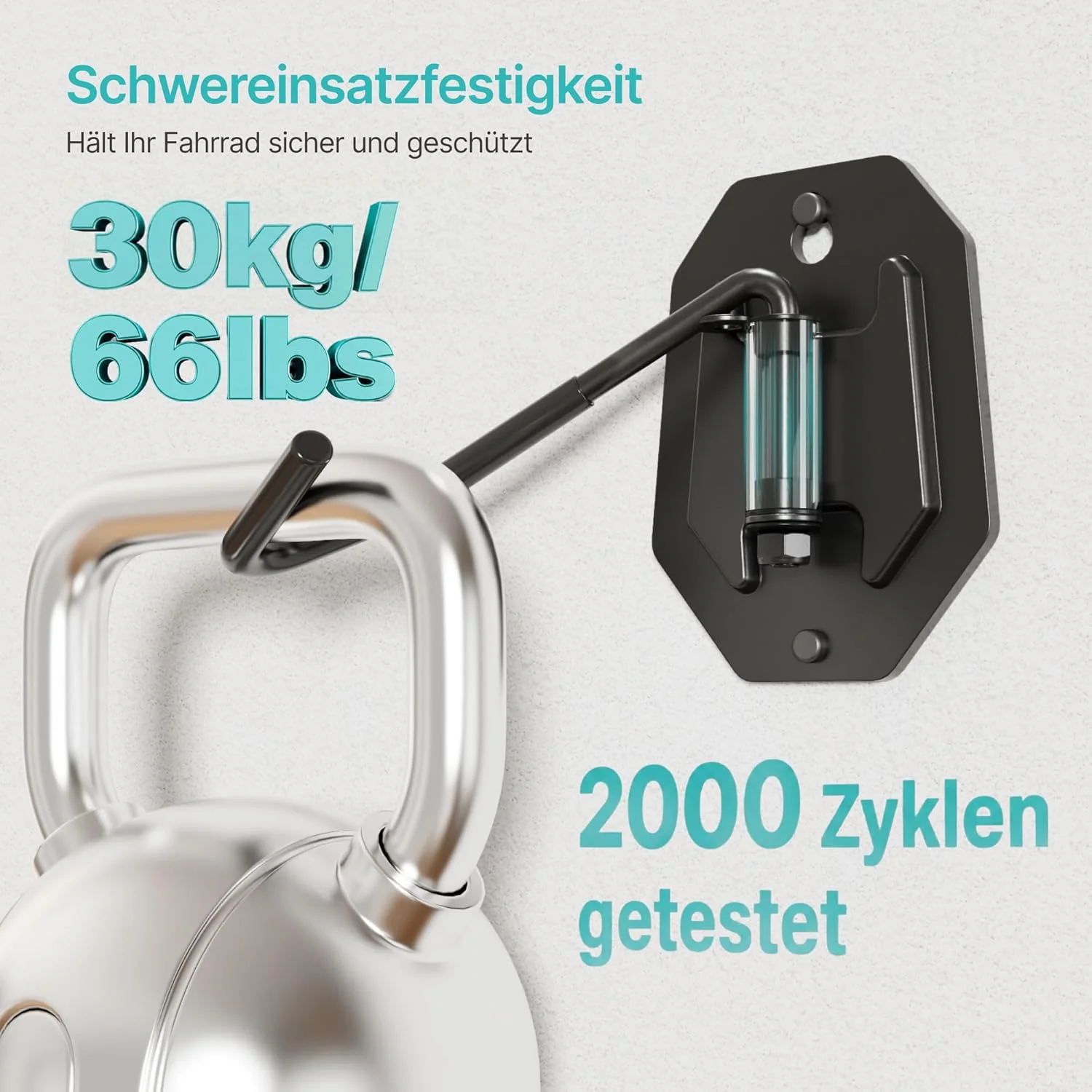 Schwenkbare Fahrrad Wandhalterung, Vertikaler Fahrradständer-Fahrradhalterung wand für die Garage, k - Image 3