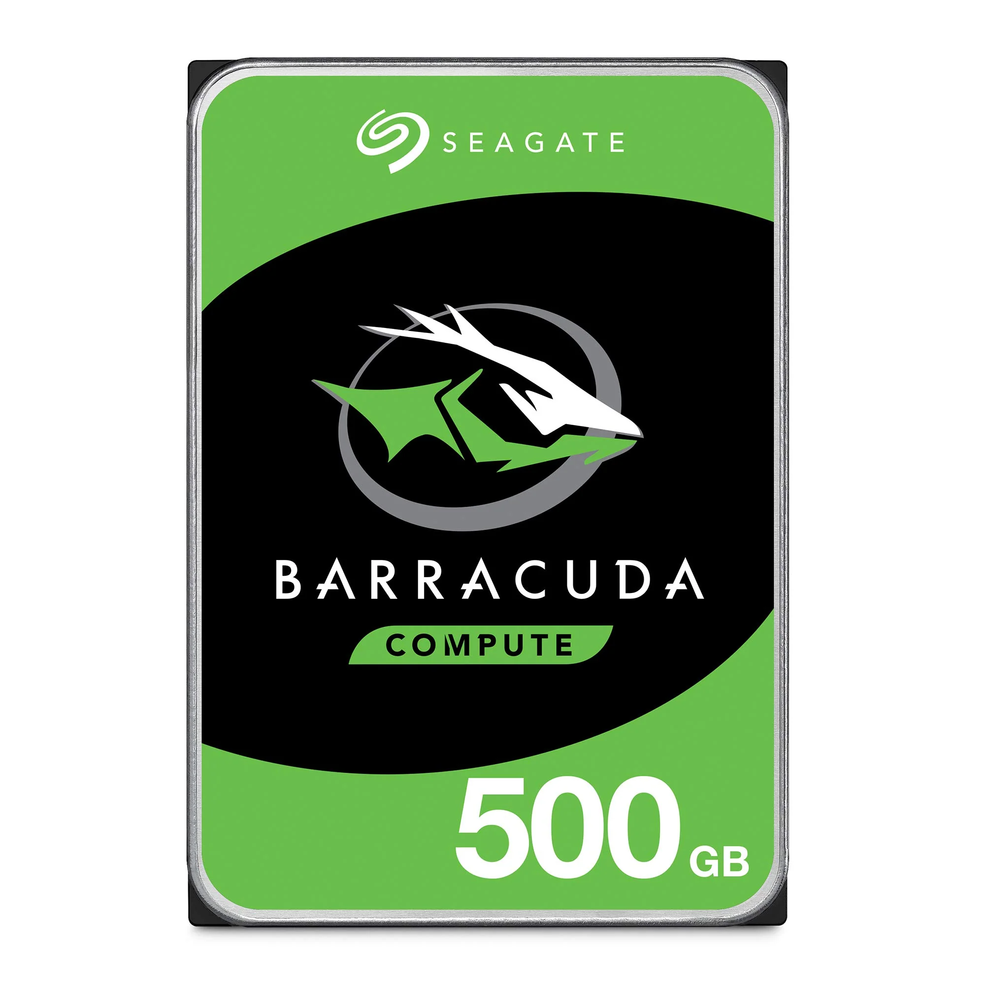 Seagate Barracuda, interne Festplatte 500 GB, 2.5 Zoll, 5400 U/Min, 128 MB Cache, SATA 6 Gb/s, silbe