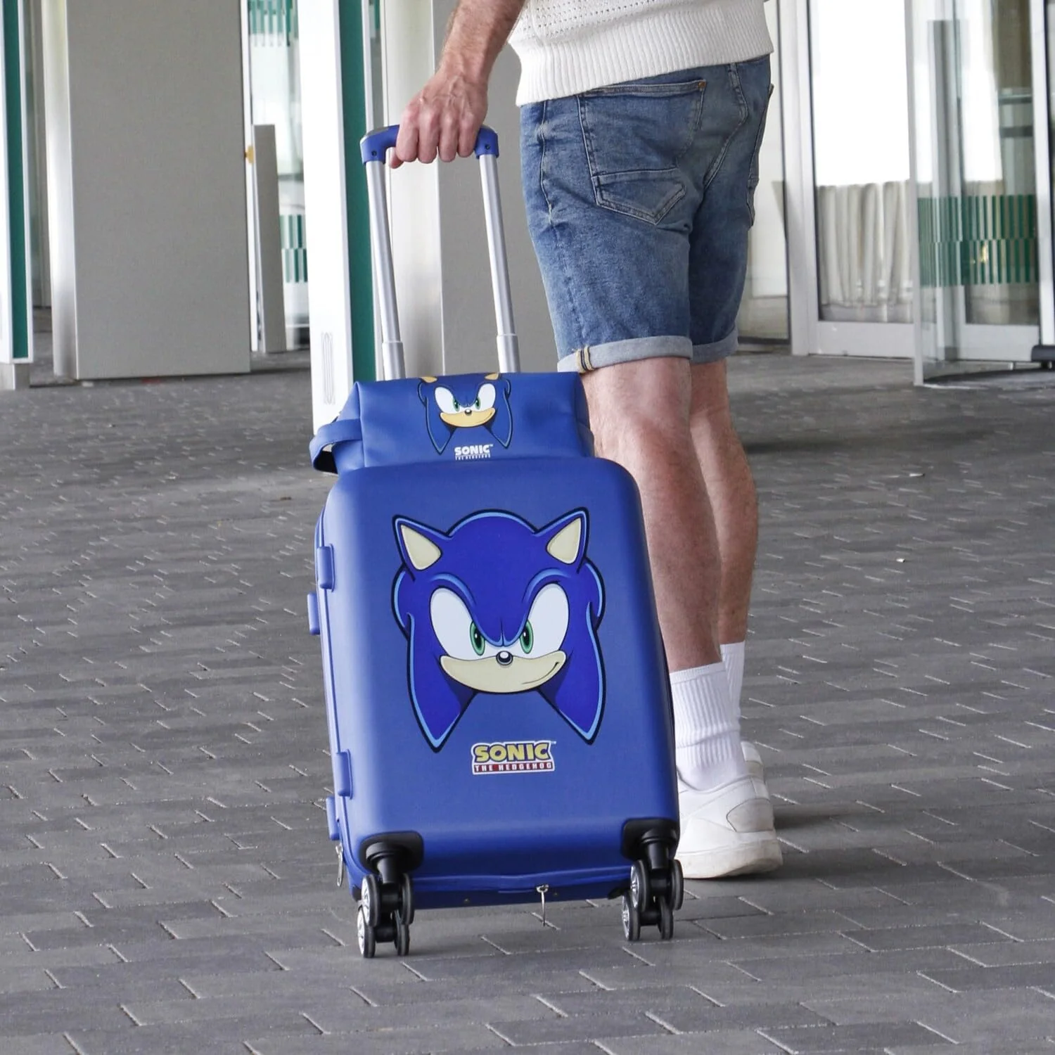 Sega-Sonic Sight-Brick Plus Reise-Kosmetiktasche, Blau, 25 x 12 cm - Image 8