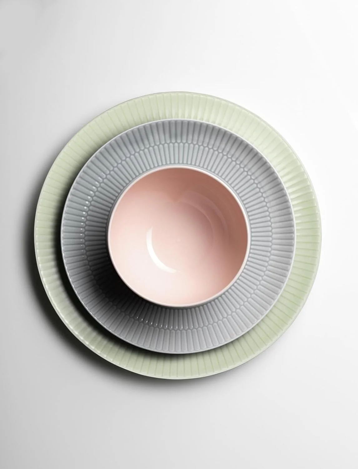 Seltmann Weiden Amina Rosé Suppenteller 6er Set, 21 cm, Tiefe Suppenschalen mit dezentem Relief-Must - Image 2