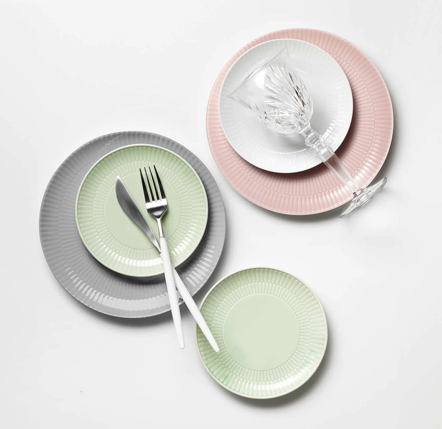 Seltmann Weiden Amina Rosé Suppenteller 6er Set, 21 cm, Tiefe Suppenschalen mit dezentem Relief-Must - Image 3