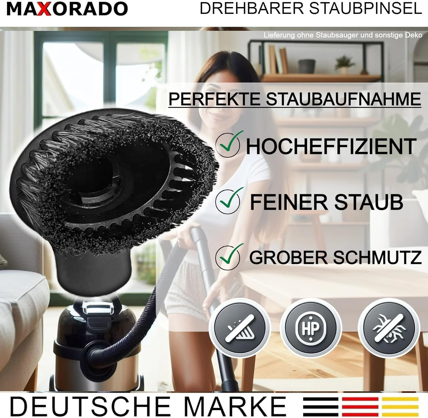 Set Staubpinsel Düse Möbelpinsel für Einhell TC, TE, TP Serie TC-VC 1825 1820 S 1930 18/15 Li-Solo 1 - Image 2