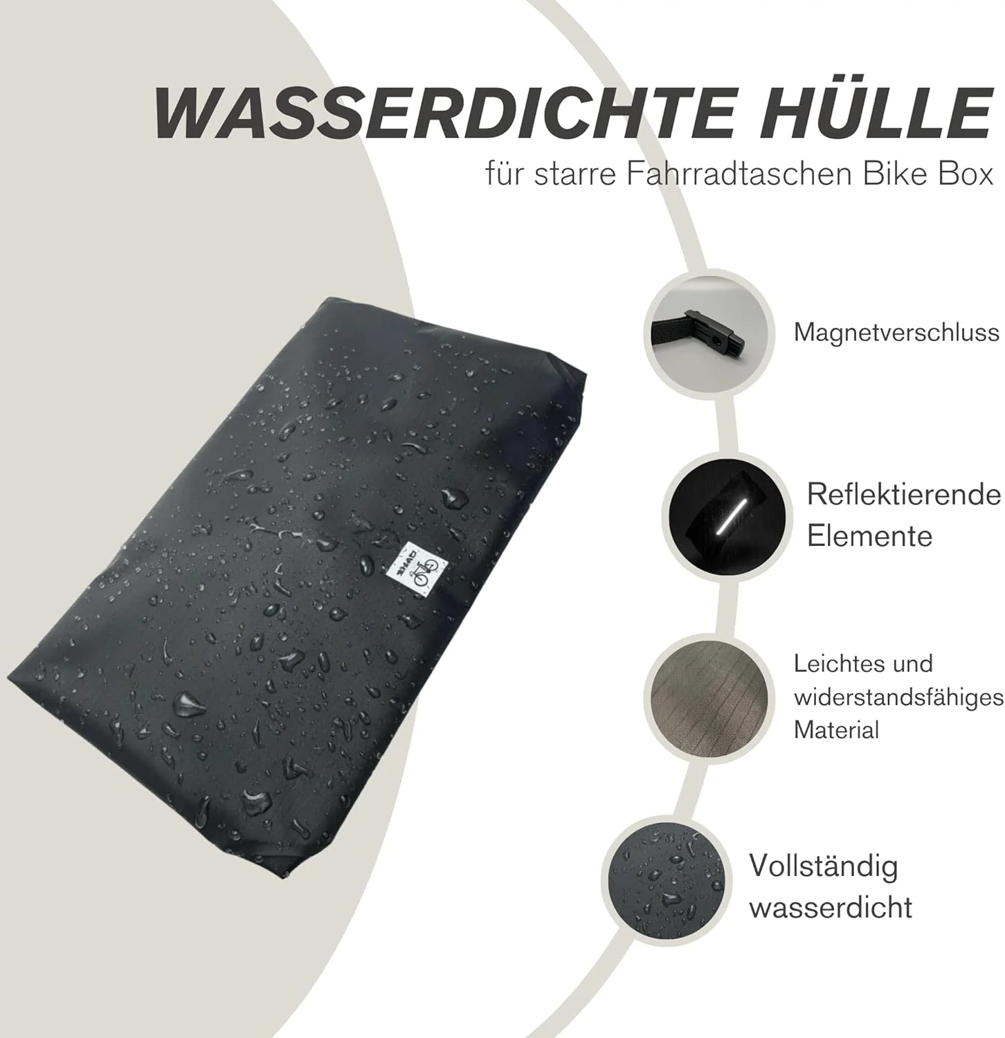 SHAD Bike Box Rain Hood - Wasserdichte Abdeckung für Bike Box 20L | Schutzabdeckung mit reflektieren - Image 2