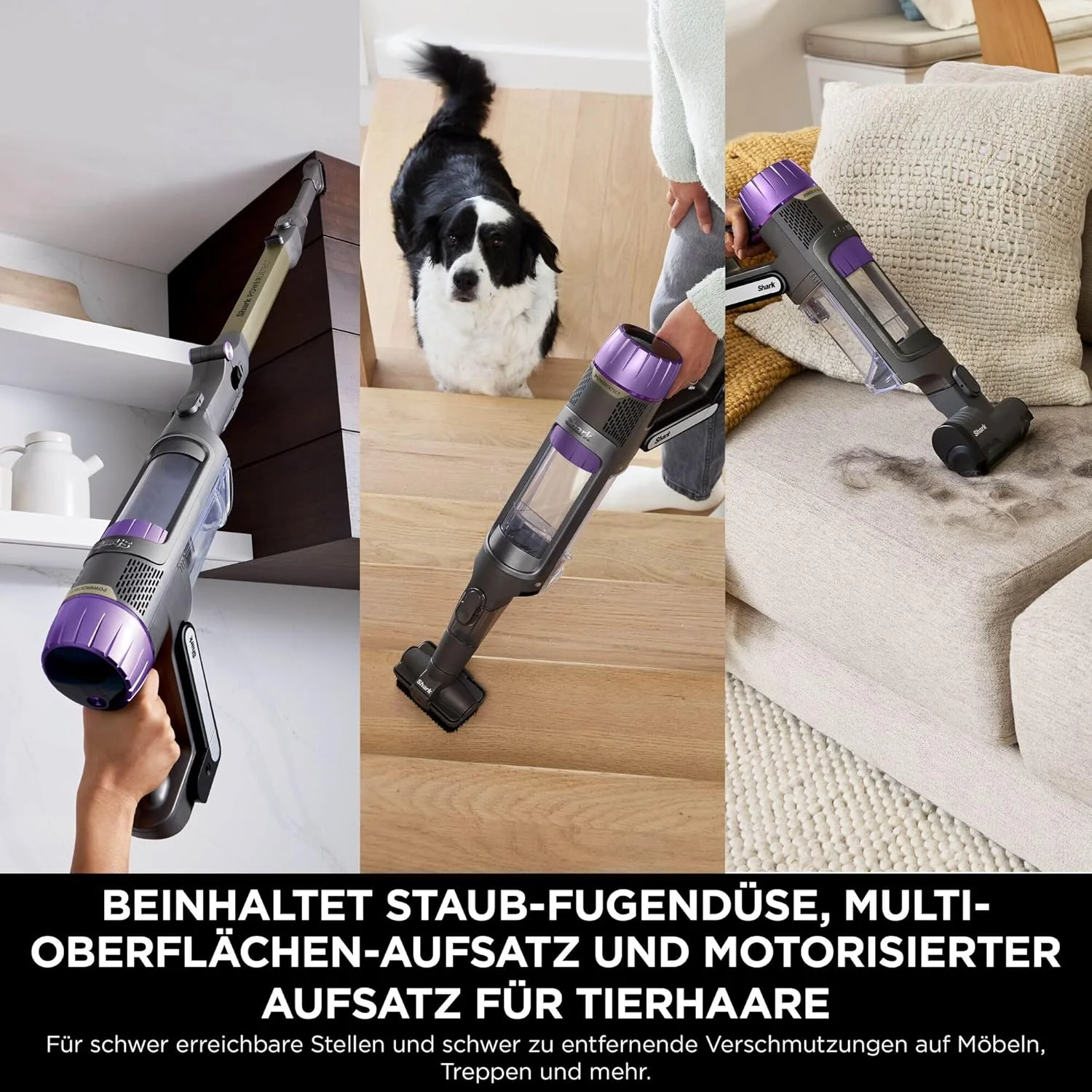 Shark PowerDetect Clean & Empty Akku-Staubsauger, DuoClean Detect, Reverse Clean, 2-L-Absaugstation, - Image 8
