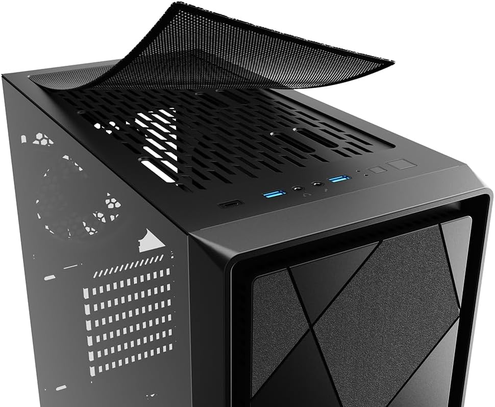 Sharkoon VS8 RGB Midi ATX PC Gehäuse, schwarz - Image 8