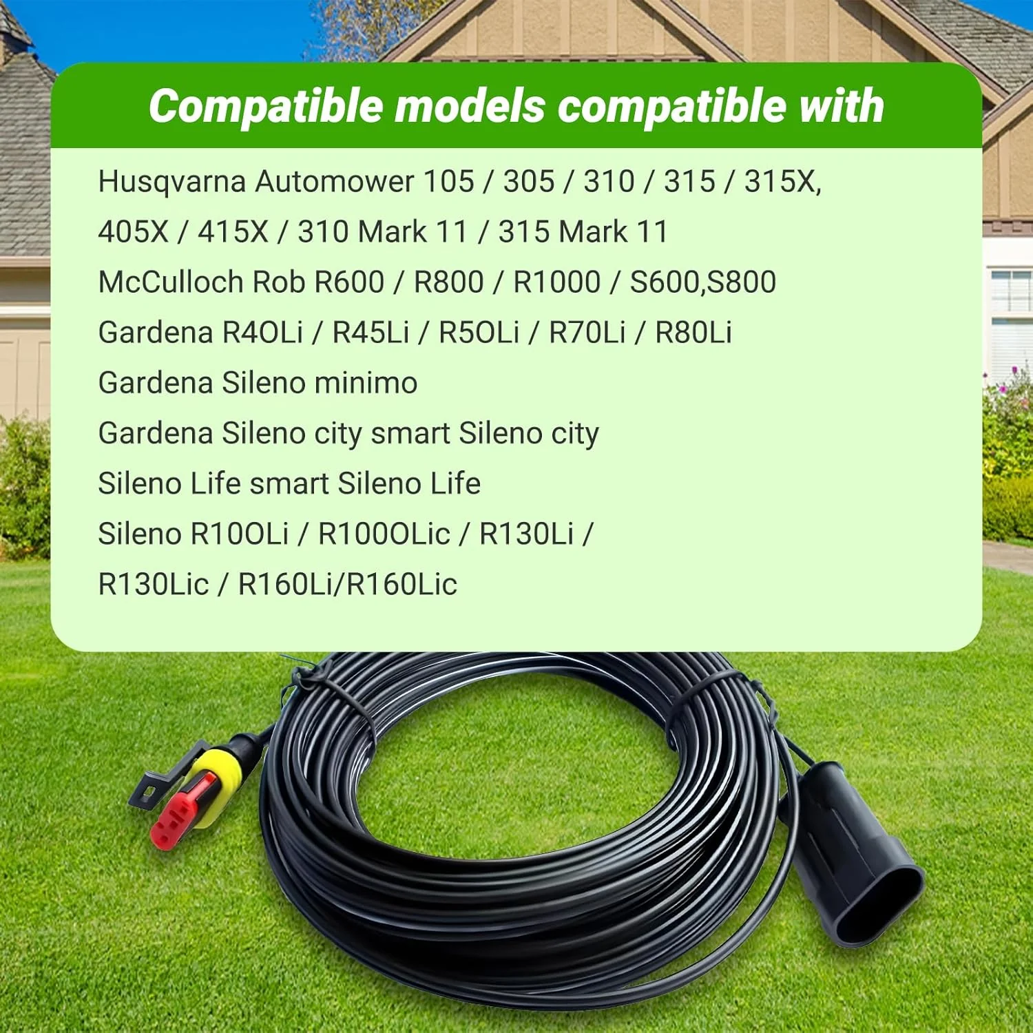 Shentec 20M Niederspannungskabel Transformator Kabel kompatibel mit Gardena Robotic R38Li, R40Li, R8 - Image 6
