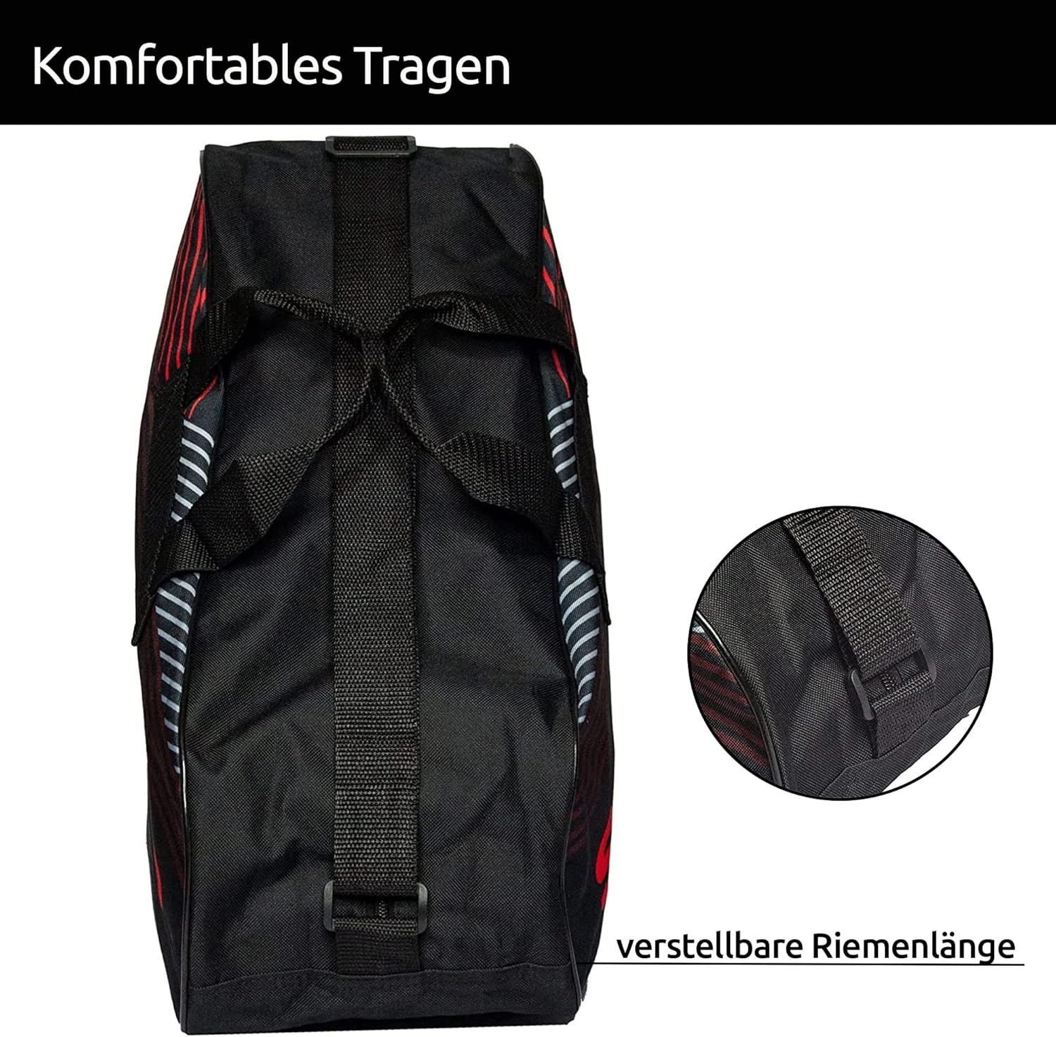 SHER-WOOD Schlittschuhtasche, Inliner-Tasche für Erwachsene und Kinder, Eishockey-Bag, ideal für Rol - Image 2