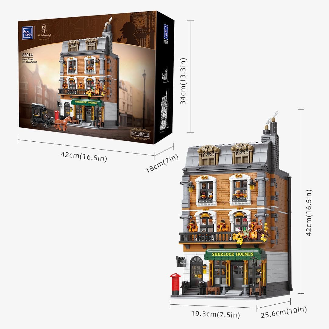 Sherlock Holmes Bauset Baker Street 221B Apartment 42 cm - Image 7