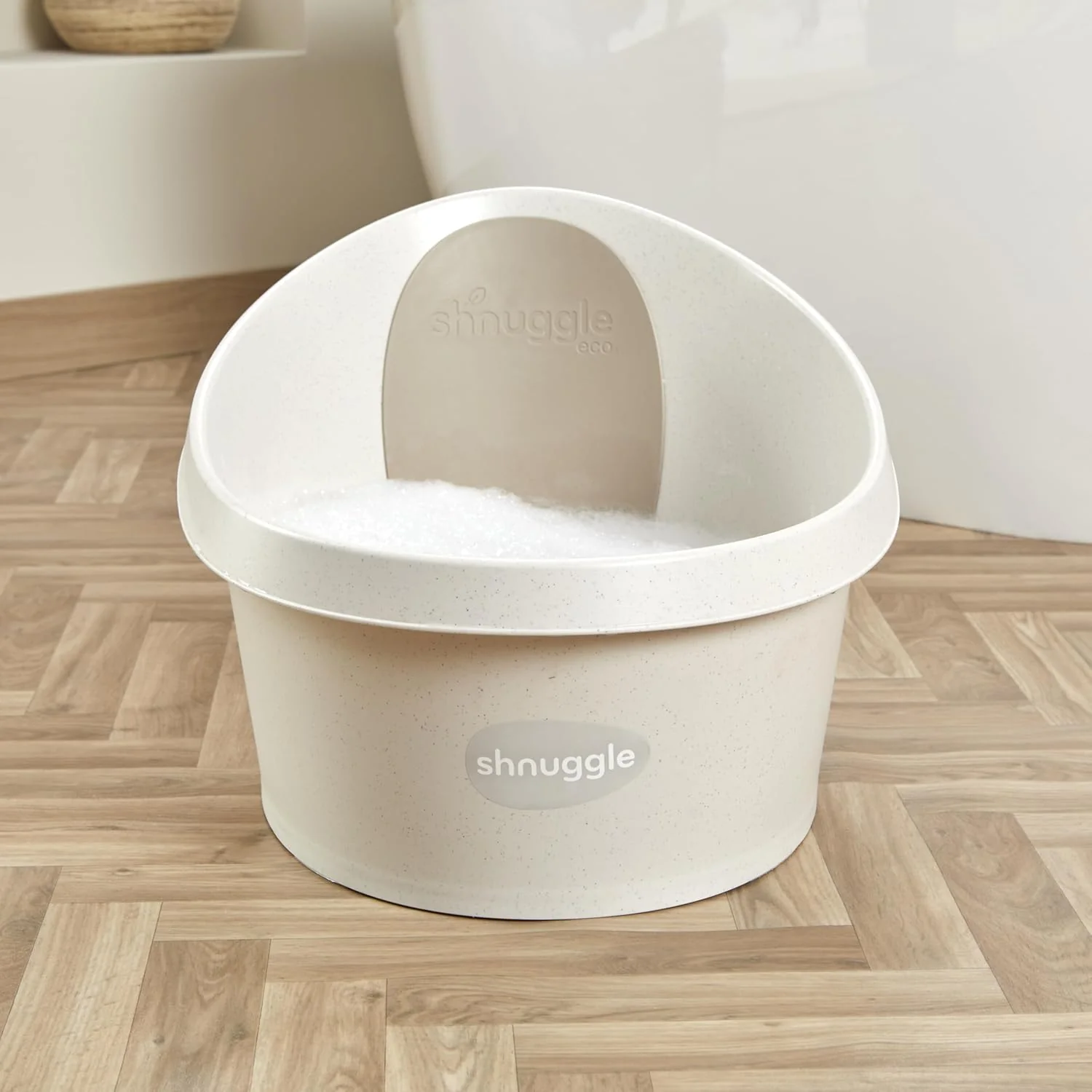 Shnuggle ECO Kleinkind-Badewanne | Grösserer Badesitz für grössere Kinder beim Baden | Inklusive war - Image 6