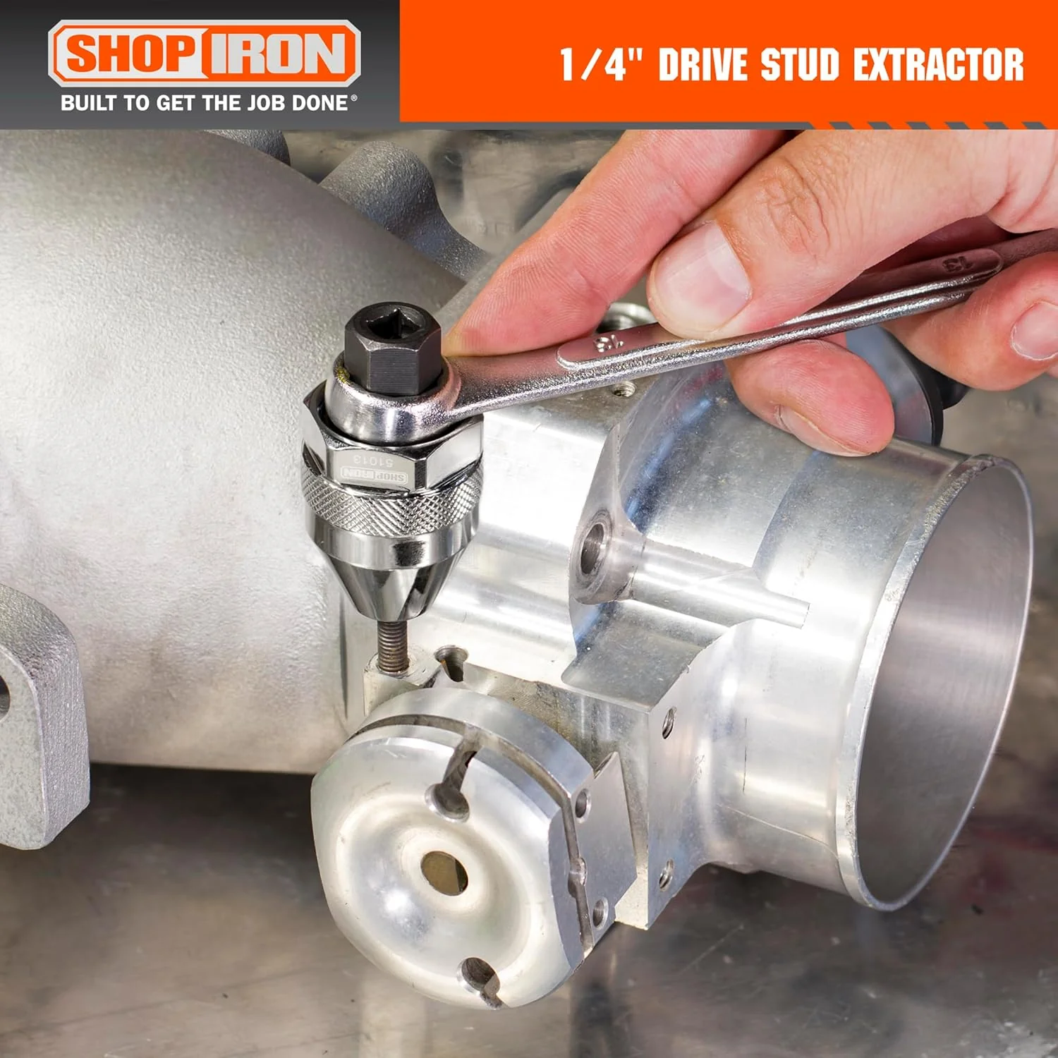 Shop Iron 51013 Mini-Bolzenausdreher mit 1/4-Zoll-Antrieb, funktioniert auf 1/64-Zoll-1/4-Zoll-Bolze - Image 7