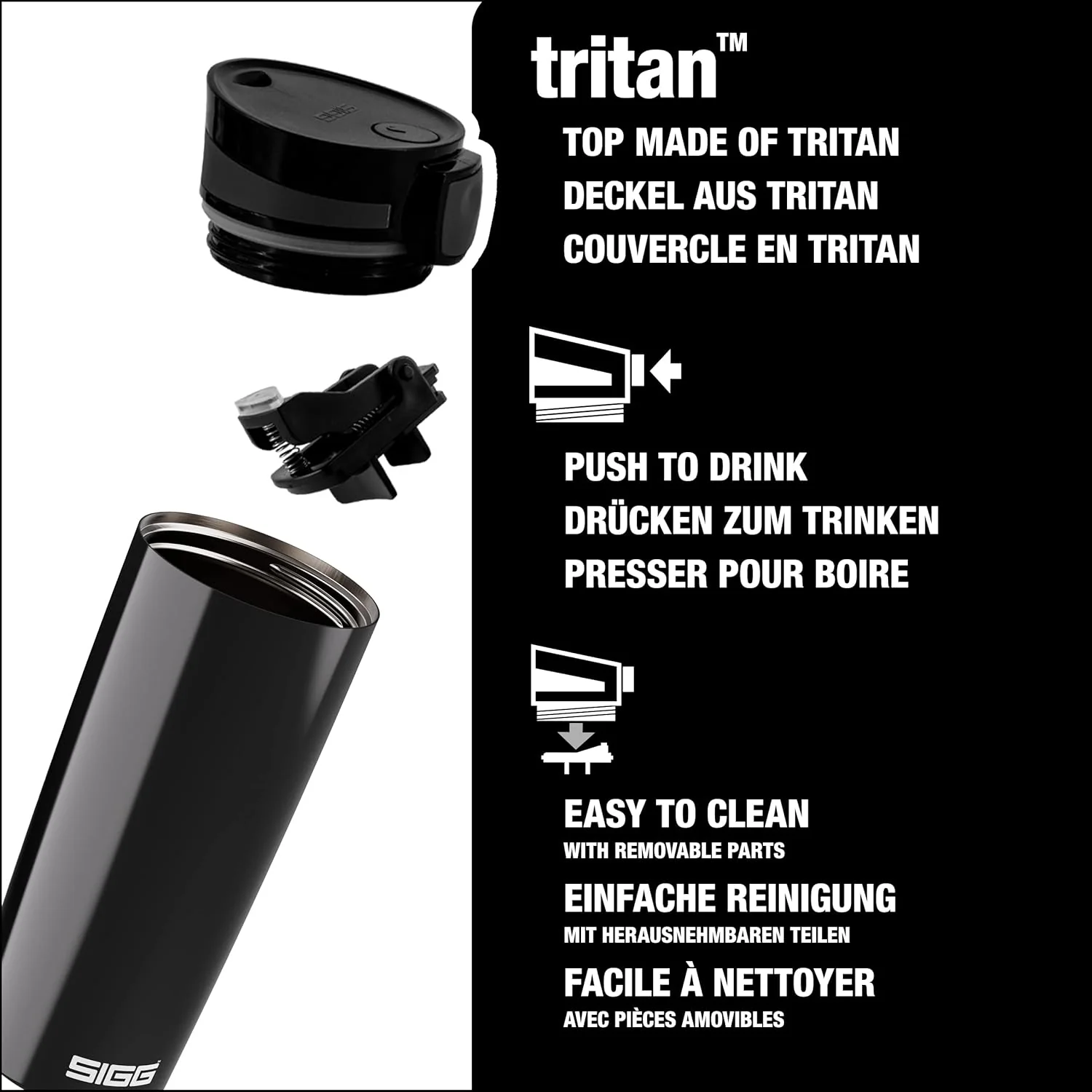 SIGG Miracle Thermobecher 0.47 L, schadstofffreier und isolierter Kaffeebecher, auslaufsicherer Coff - Image 5