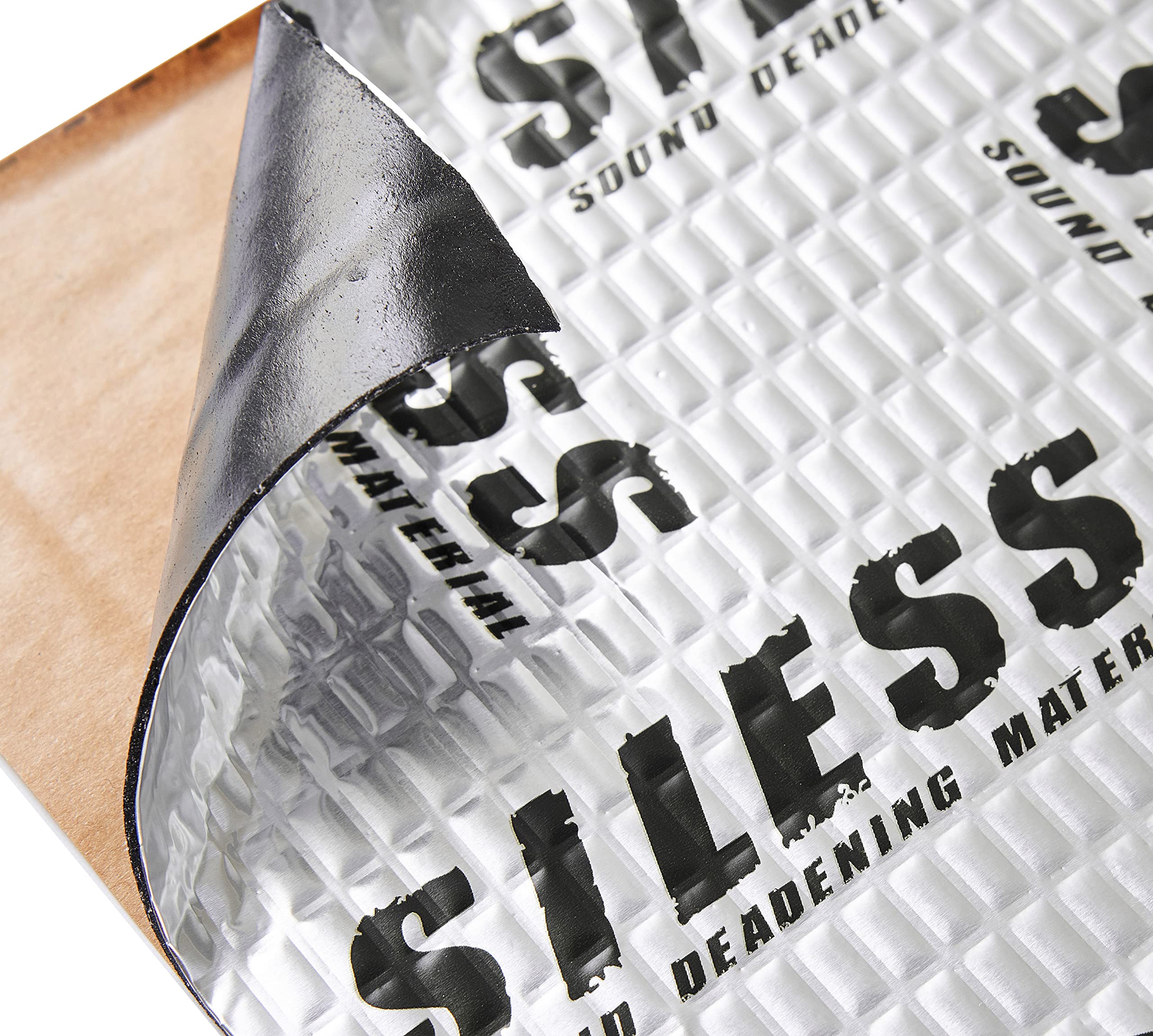 Siless 80 mm (2 mm) 10 m² Auto-Schalldämmmatte – Butyl-Schalldämmung, Geräuschisolierung und Vibrati