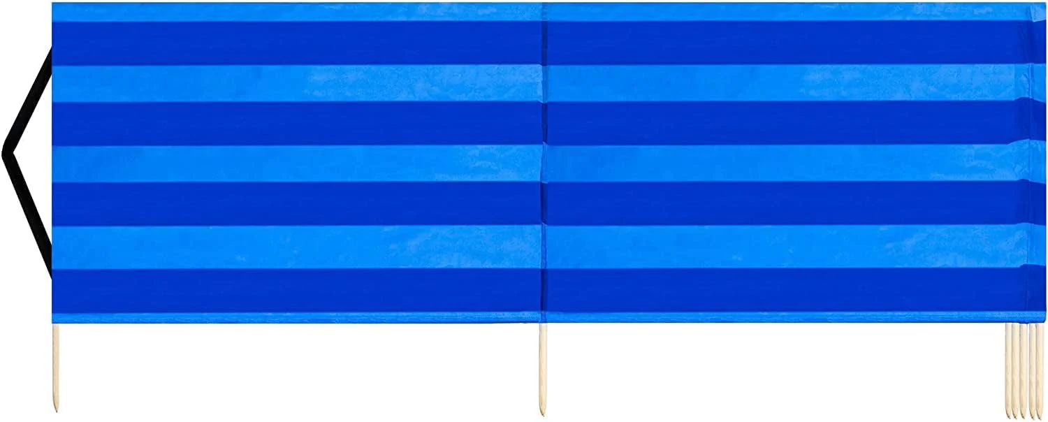 SILUK Strand Windschutz Sichtschutz 16m Blau, 16m Blau - Image 2