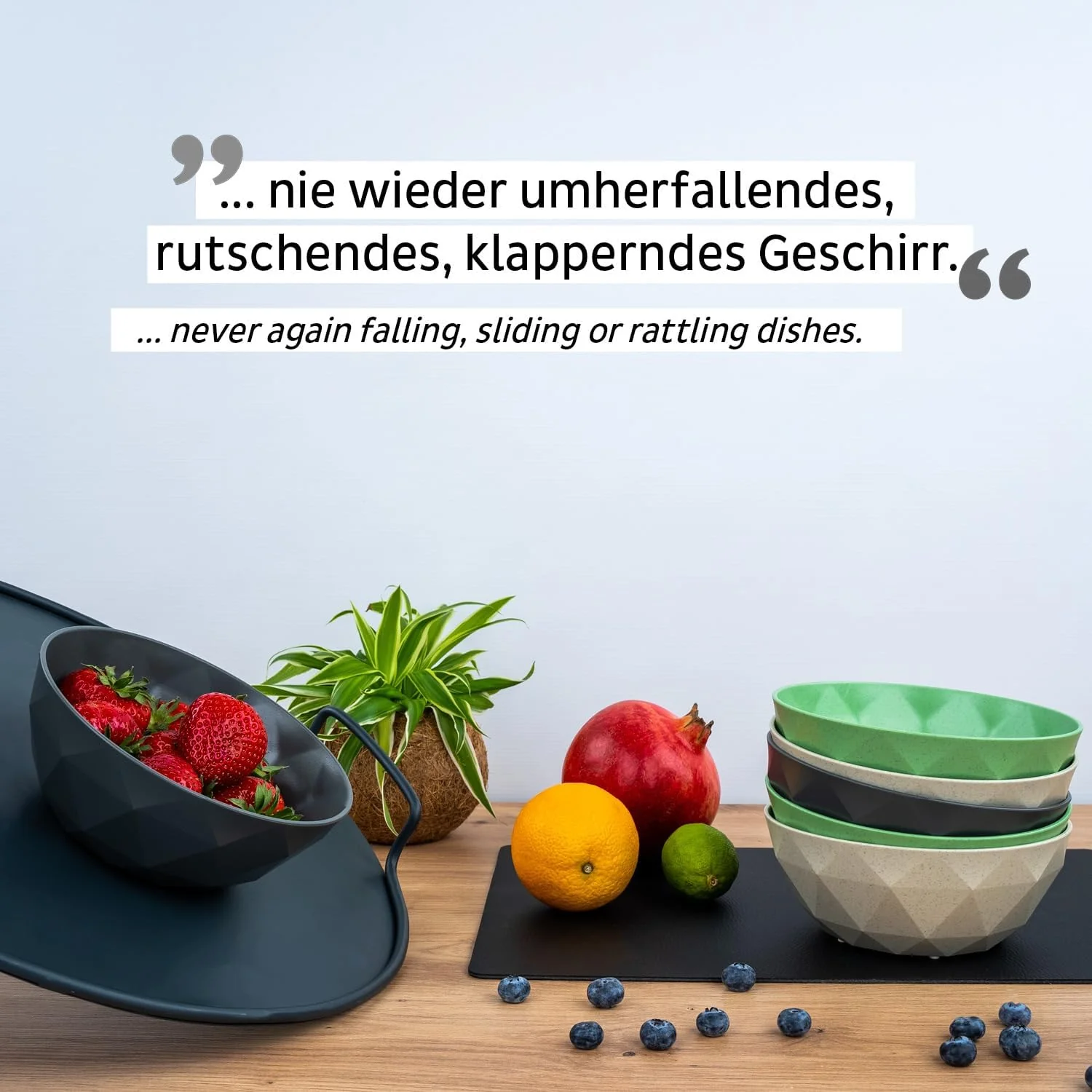silwy® Super-Magnet-Bowl GREY (2er-Set) HIGH-TECH-Kunststoff - perfekt für Camping, Caravaning und B - Image 2