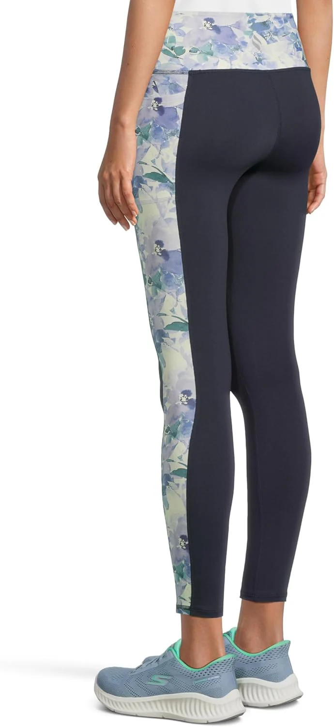 Skechers Damen Go Walk Floral FL Hw Leggings S Violett, S Violett - Image 3