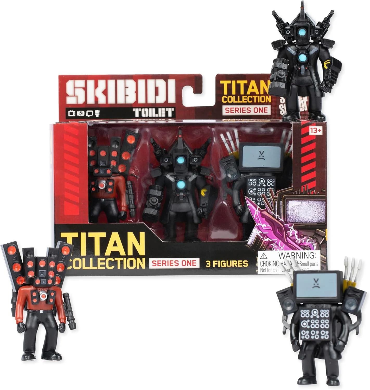 Skibidi Toilet Titan 3er Pack - brandneue Sammlerstücke, offiziell Lizenziertes Toilettenartikel, sc - Image 6