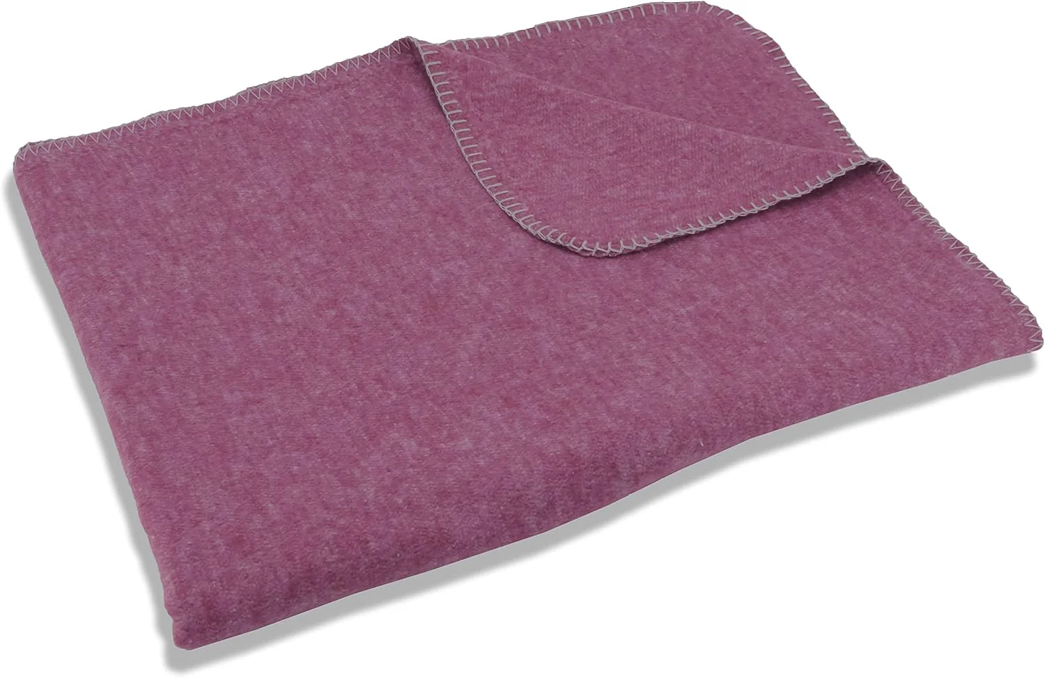 sleepling Kuscheldecke Made in Germany, kleine Sofadecke, 75 x 120 cm,Made in Green, waschbar, hellb - Image 2