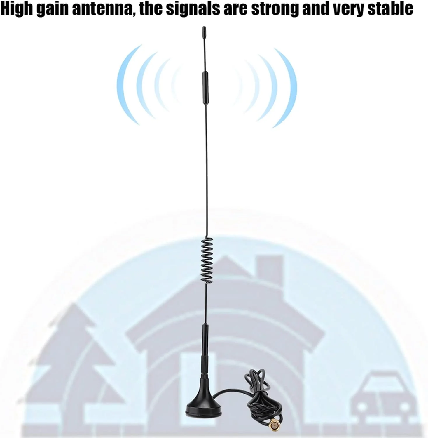 SMA Aussenantenne, 10 dBi, Hochleistungsantenne, 31 cm, Magnetische Saugnapfantenne, für Funkmodul - Image 5