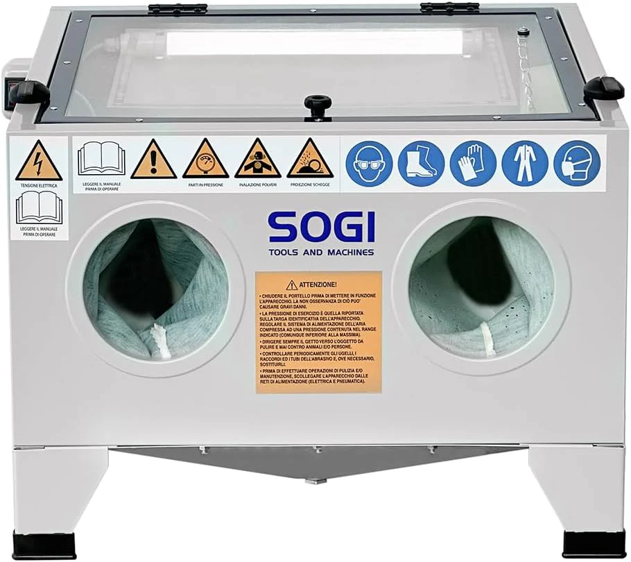 SOGI S-56 Sandstrahlkabine Tischgerät mit Zubehör - Image 2