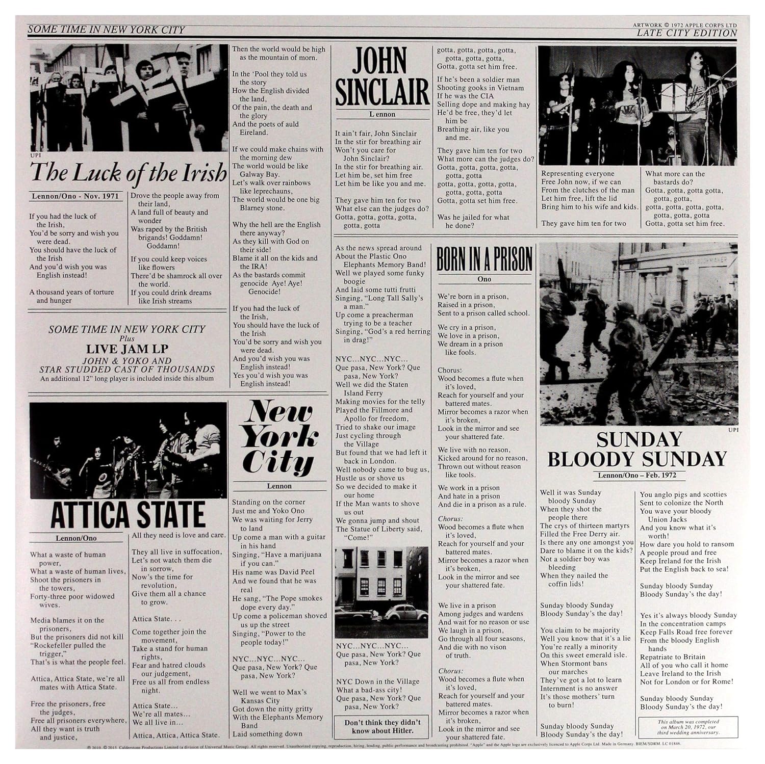 Some Time In New York City, Vinyl - Image 2