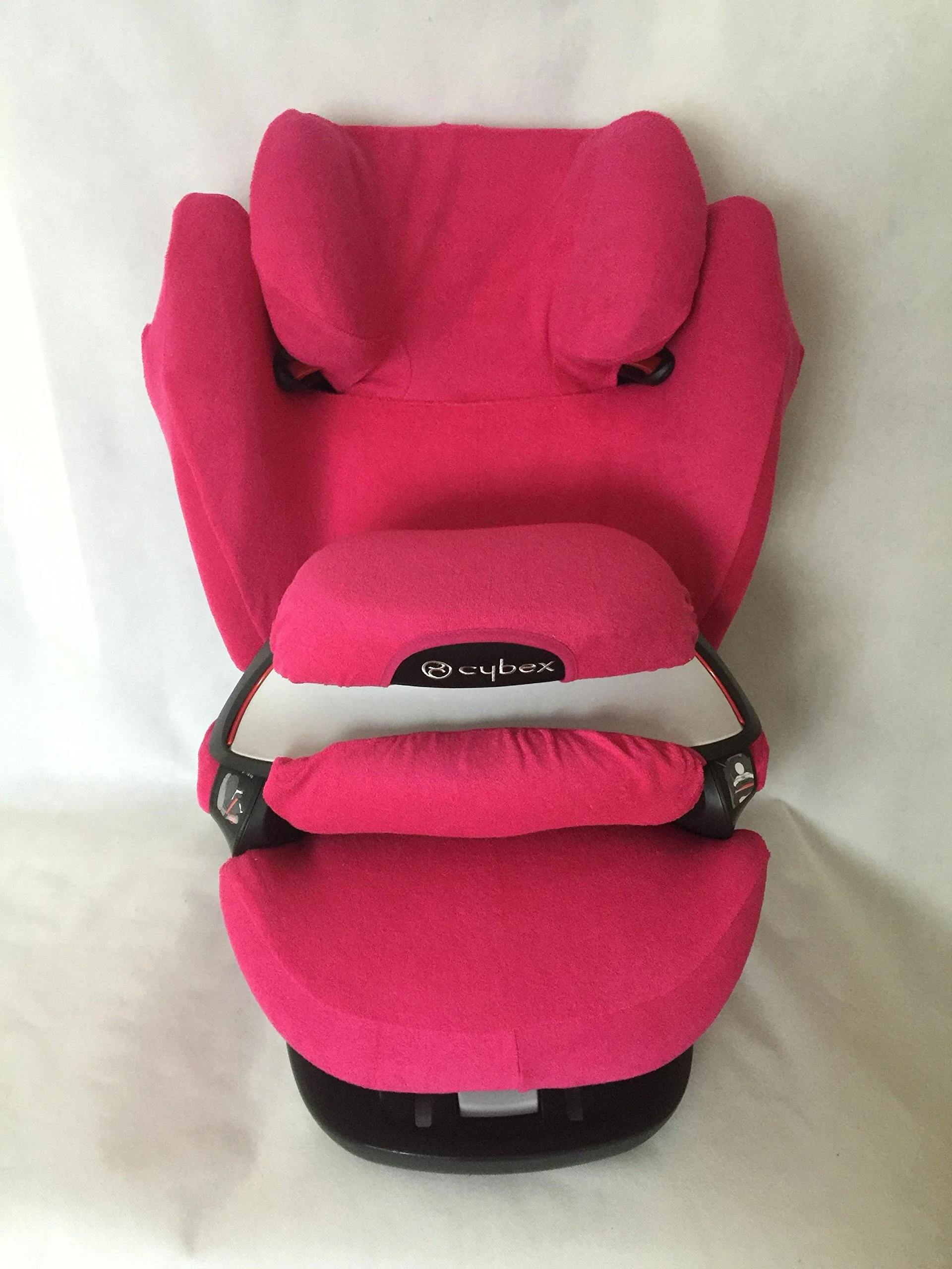 Sommerbezug Schonbezug für Cybex Pallas M und S + M- und S-Fix Frottee 100% Baumwolle pink + Wechsel