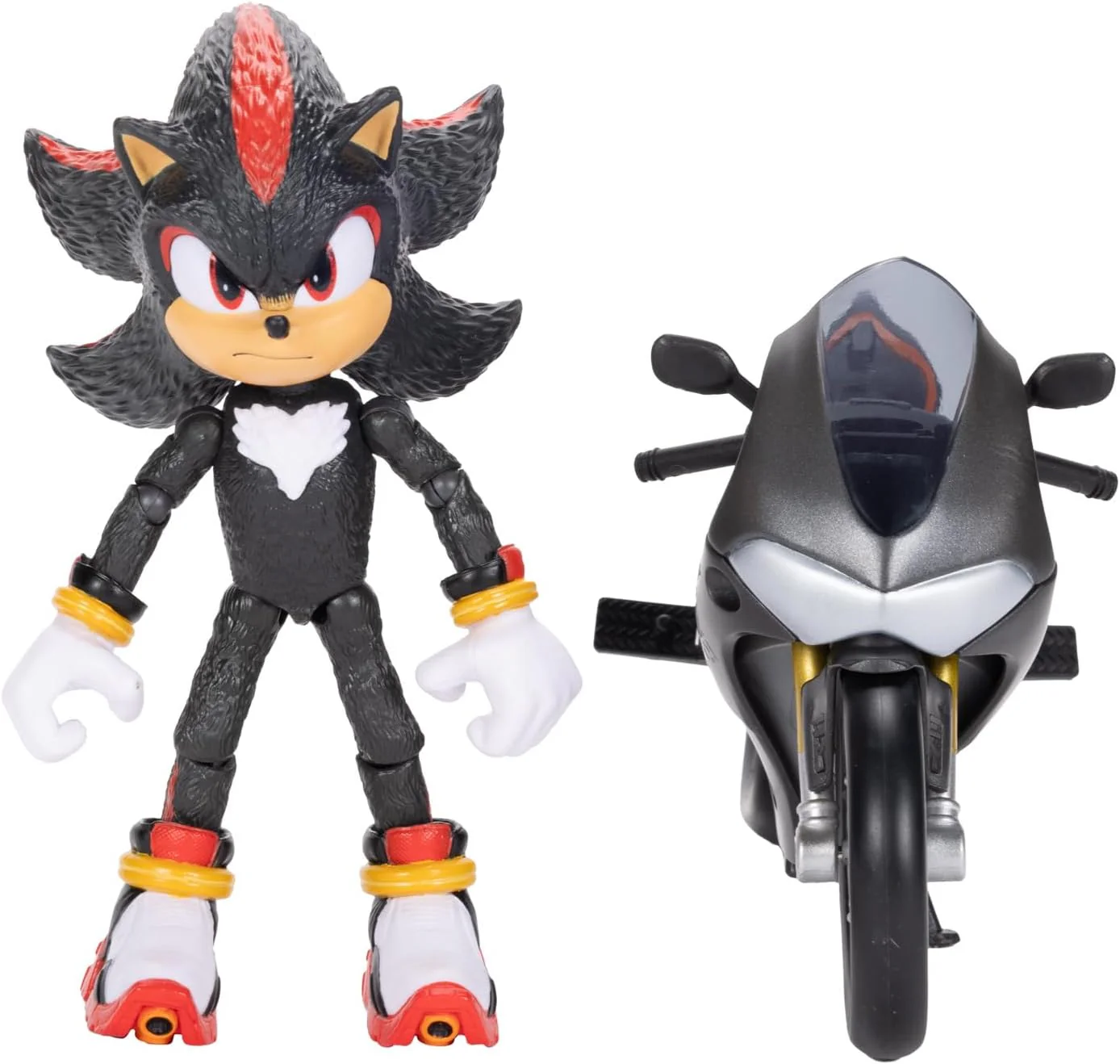 Sonic 3 der Film Shadow-Figur, 15 cm, beweglich, inklusive Shadow-Mobile von Jakks Pacific, Akustisc - Image 4