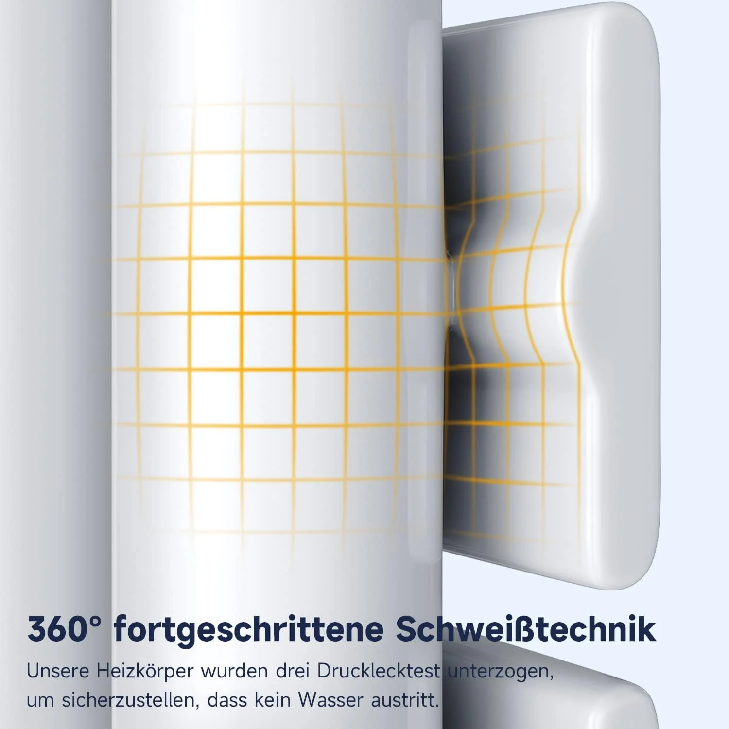 SONNI Badheizkörper Flach Handtuchtrockner 762 x 500 mm Weiss Handtuchwärmer mit Multiblock Seitenan - Image 5