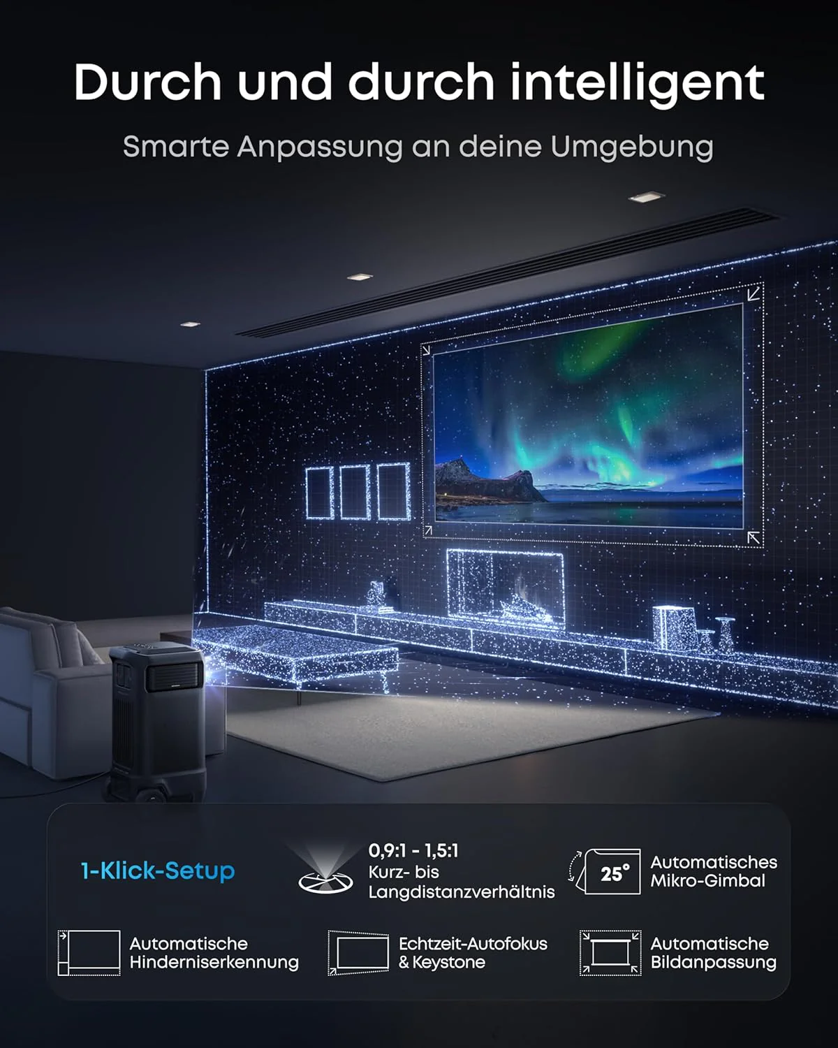 soundcore Nebula X1 Pro | Mobiler Beamer 4K Laserprojektion 7.1.4 Dolby Atmos Spatial Sound, All-in- - Image 7