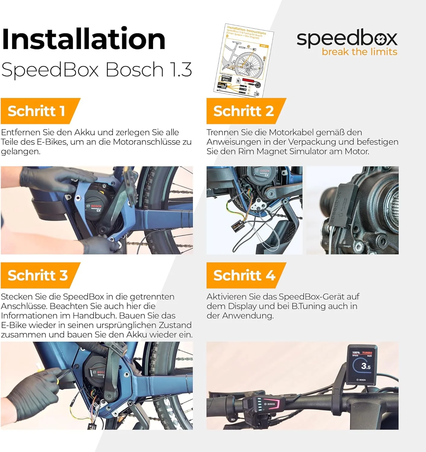 SpeedBox 1.3 B.Tuning mit Bluetooth, kompatibel mit Bosch Smart System (Performance Line CX 4. Gen) - Image 8