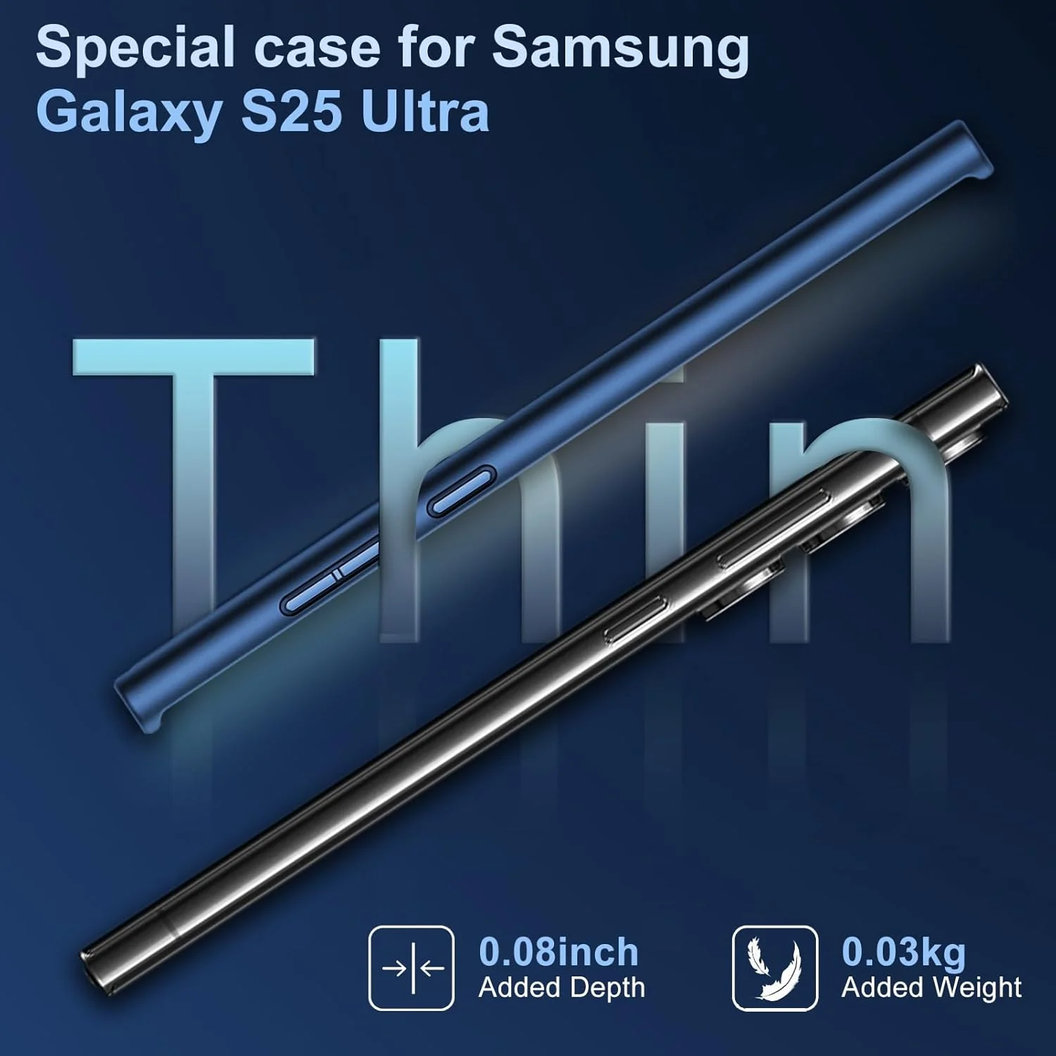 sqgylgl Ultradünne Hülle für Samsung Galaxy S25 Ultra 5G, Extrem Dünn Matte S25 Ultra Handyhülle PC - Image 5
