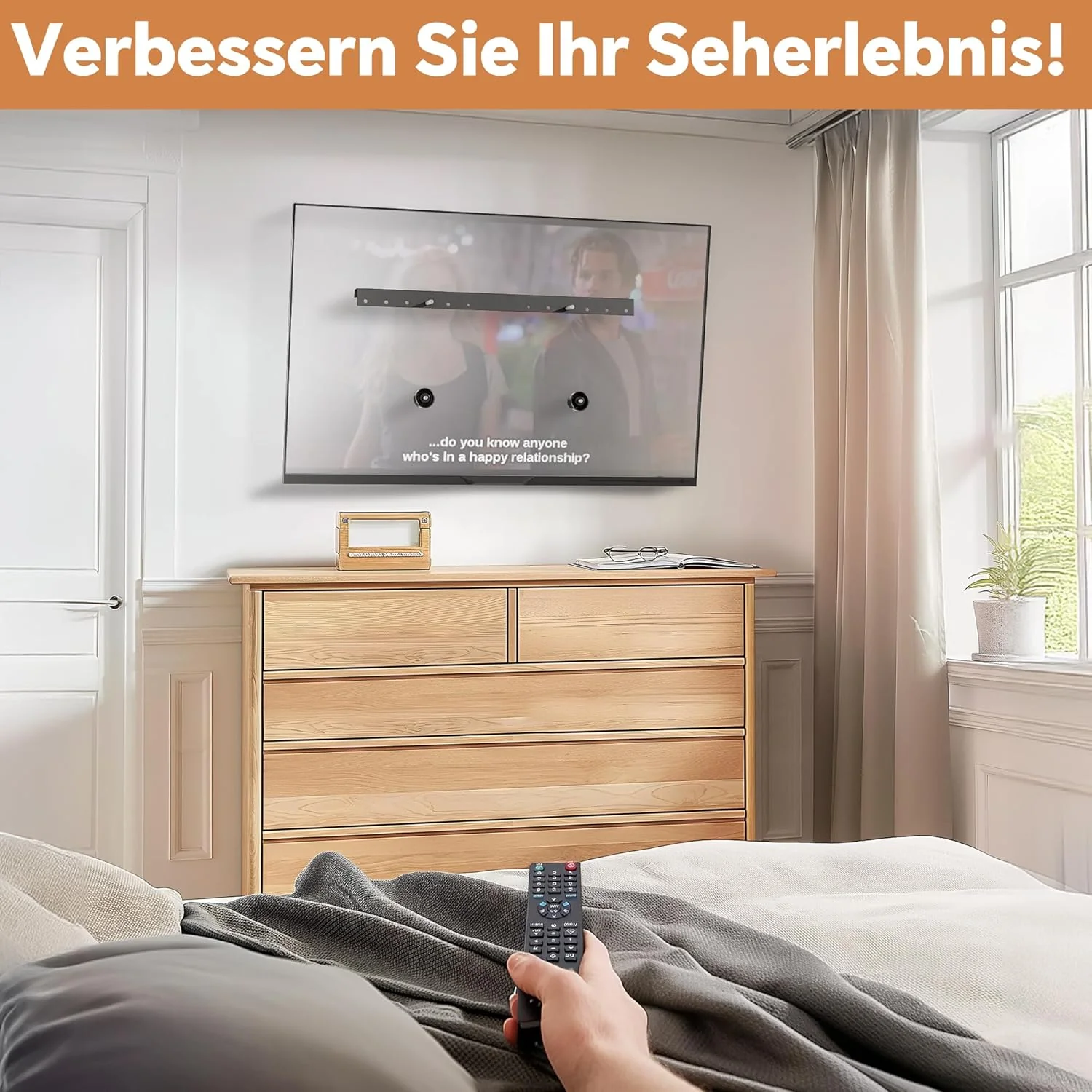 Ständerlose TV Wandhalterung für 32–75 Zoll Fernseher, TV-Halterung für Trockenbau, ohne Bohren & oh - Image 7