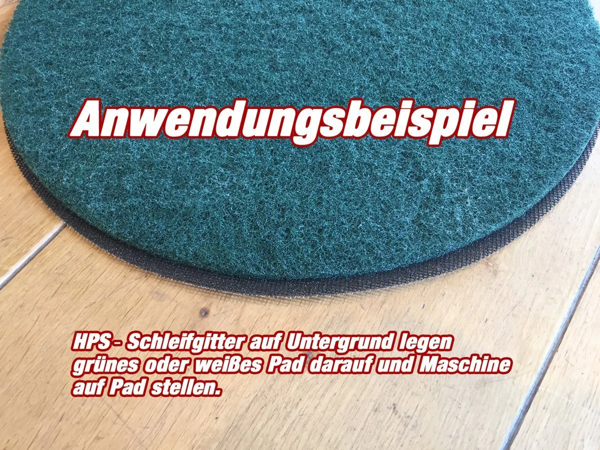 Starter Allround Schleifgitter Set - 6x Schleifgitter 1x Maschinenpad, + inkl. Padkunde Ø30cm passen - Image 3