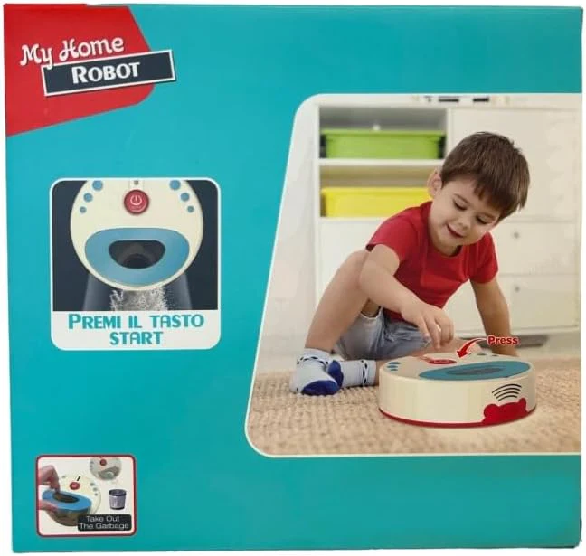 Staubsauger Spielzeug für Kinder Roboter Staubsauger Spielzeug für Kinder mit Bewegung und Licht sau - Image 7