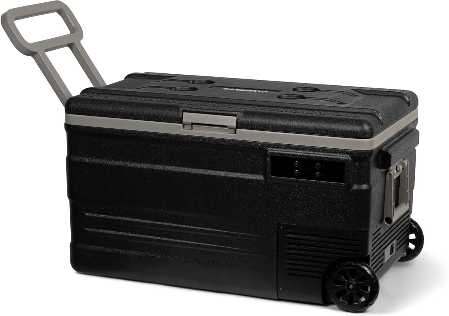 Steamy-E Single Zone 75 Roller, Elektrische Kompressor Kühlbox mit Rollen, 74 Liter, 12V/ 230V, zum - Image 2