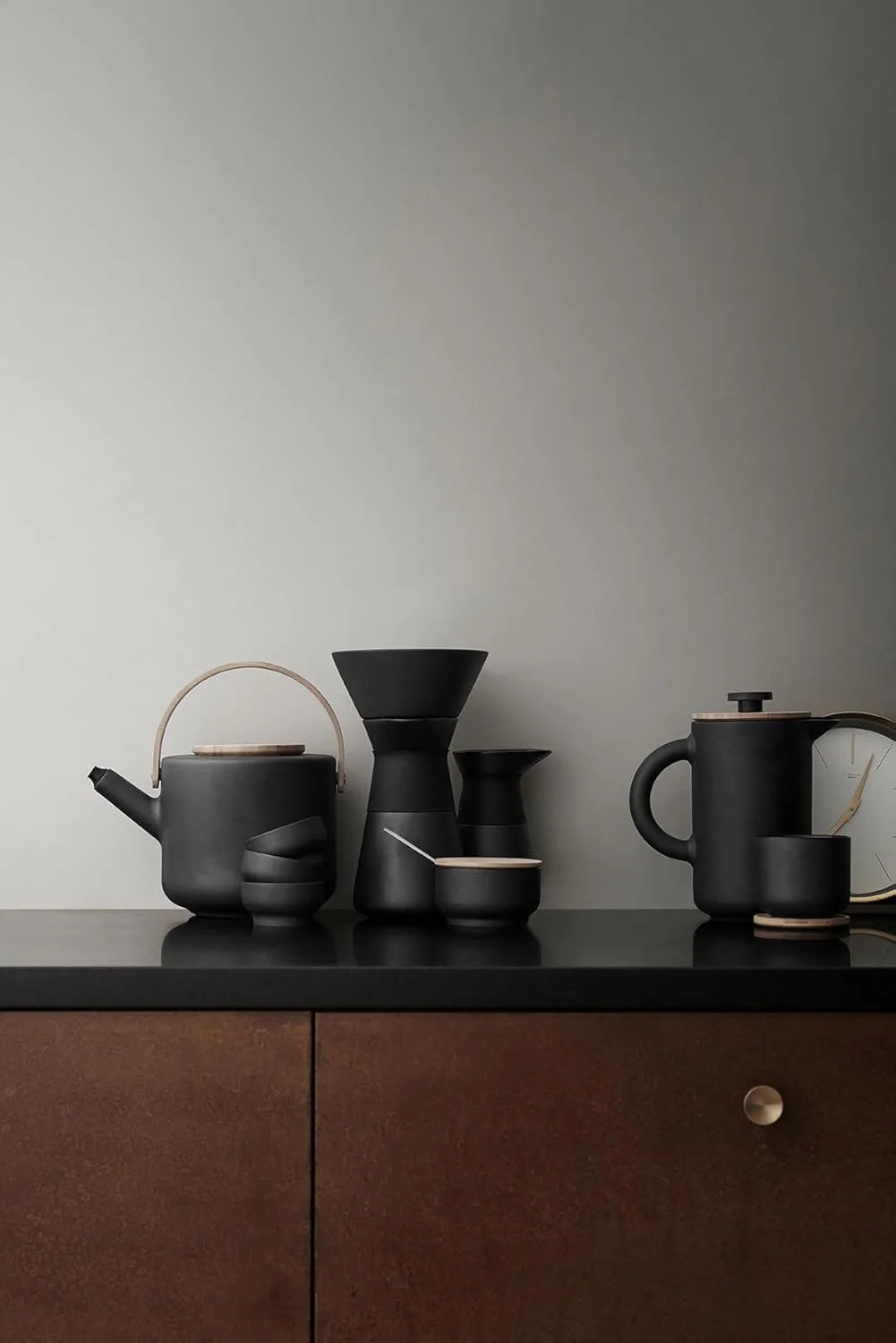 Stelton, Keramik, x-637 Theo Zuckerschale, Schwarz, 10 x 9 x 10 cm - Image 3