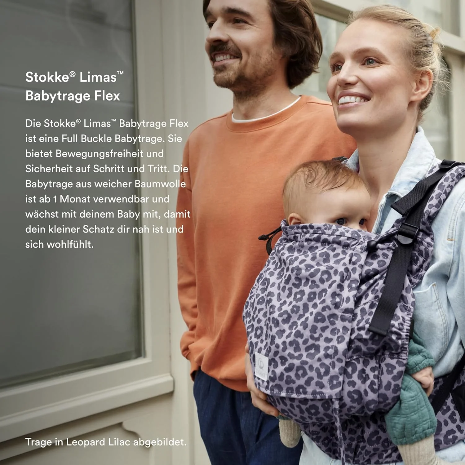 Stokke Limas Babytrage Flex, Terracotta (OCS) - Full Buckle Babytrage - Drei Trageoptionen - Sicher - Image 3
