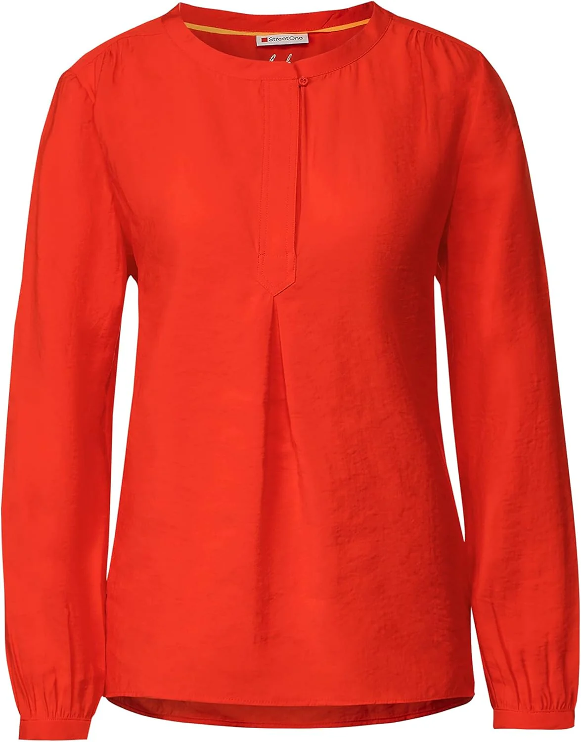 Street One Damen A343801 Blusenshirt 40 Juicy Mandarine, 40 Juicy Mandarine - Image 3