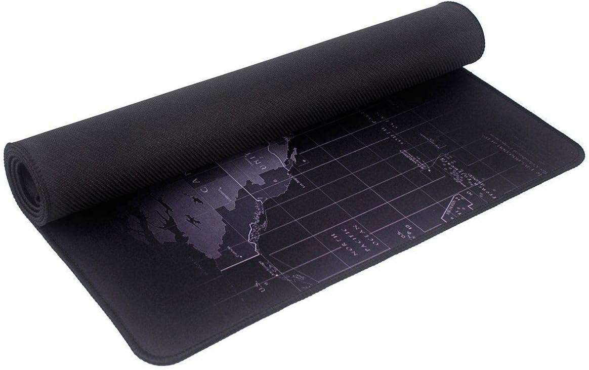 SUBBLIM World XL Mousepad schwarz Teppich Raton 90 x 40 cm Design Weltkarte - Image 5