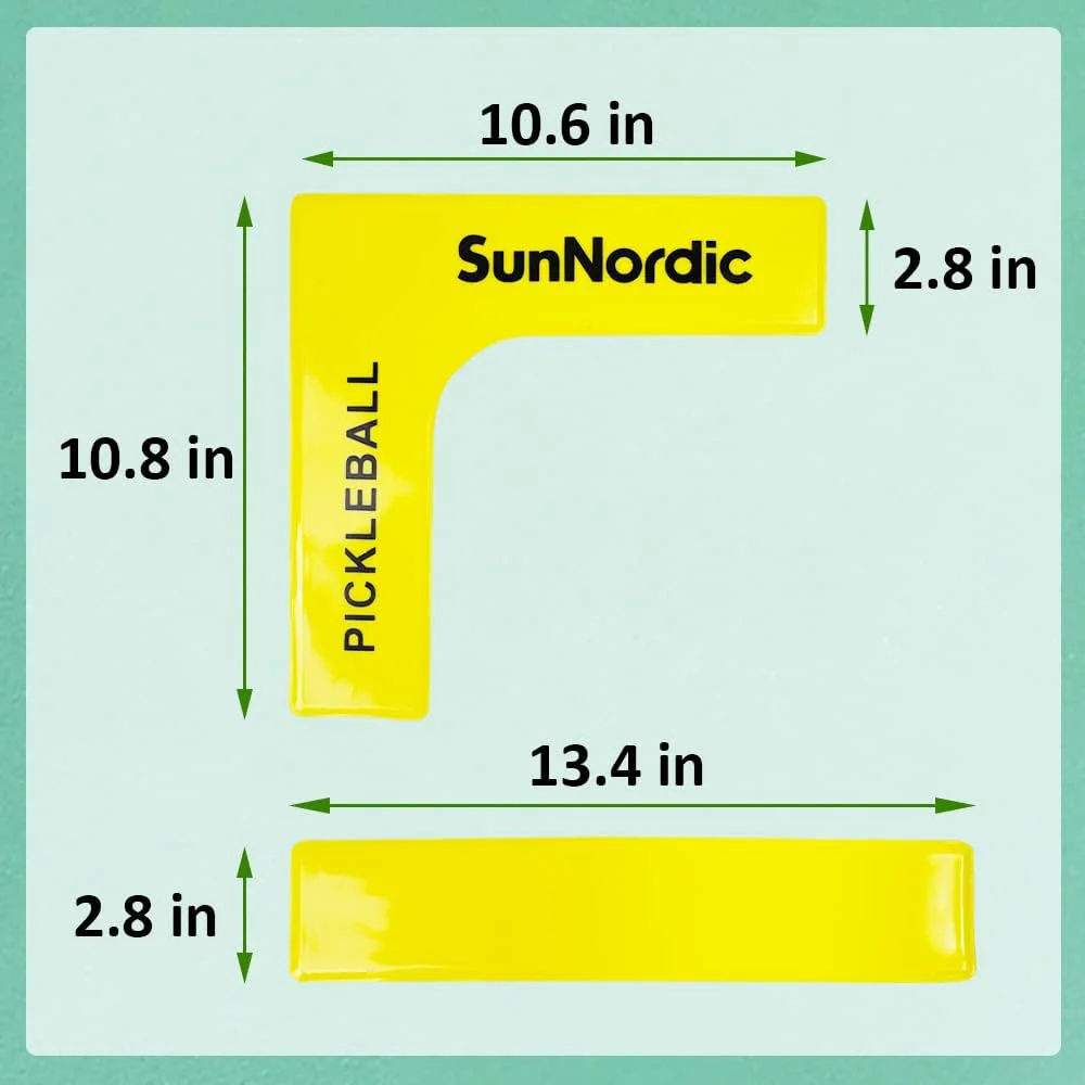 SunNordic Pickleball Court Marker Kit, Official Size Pickleball Court Lines Set with Drawstring Bag, - Image 2