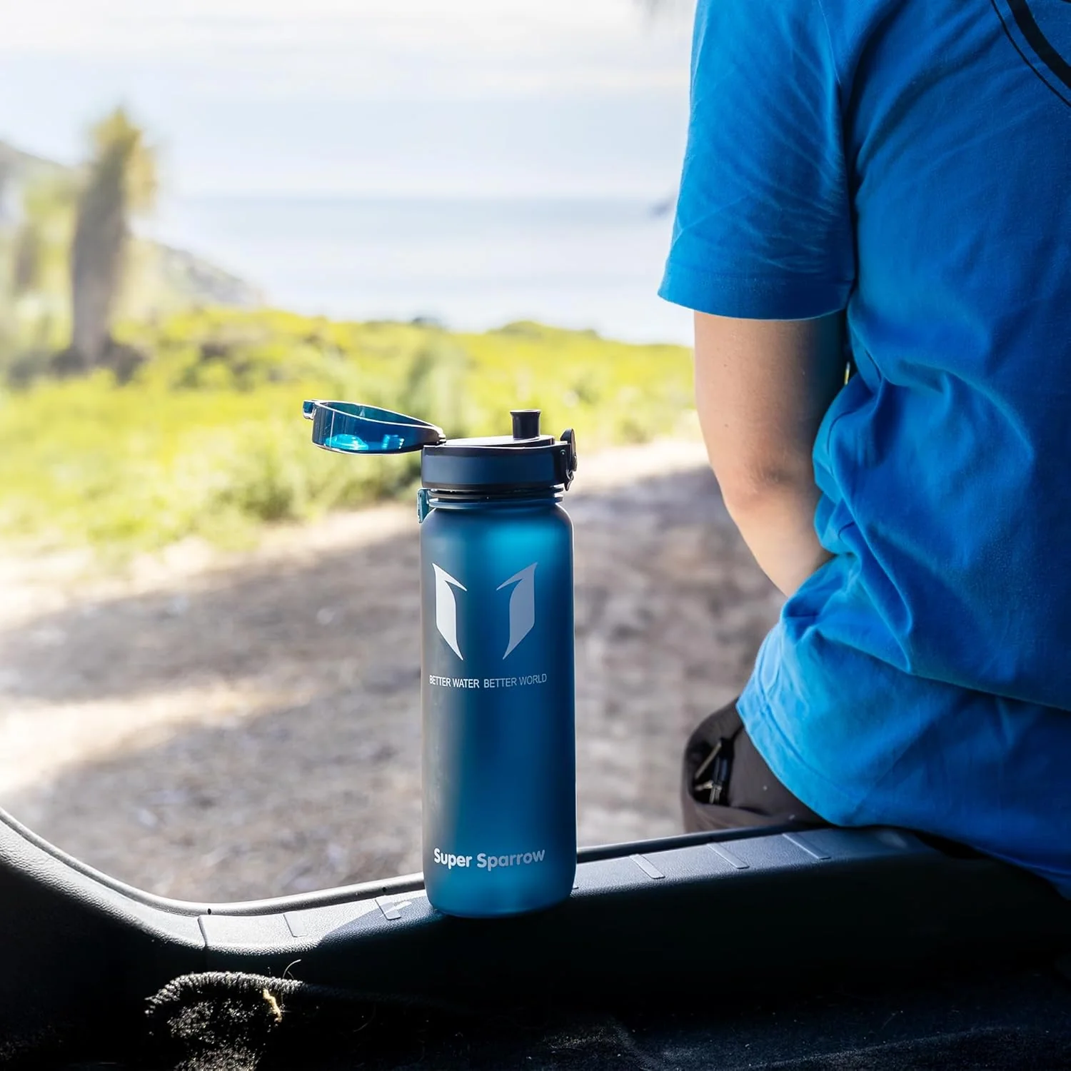 Super Sparrow Trinkflasche - Tritan Wasserflasche - 350ml, 500ml, 750ml, 1000ml - BPA-frei - Ideale - Image 4