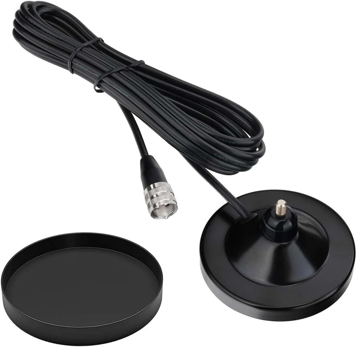 Superbat 26-28MHz Lastwagen CB Antenne | PL259 Stecker 3m RG58 Kabel | Magnet-Base | 2.5dBi, 50W | K - Image 7