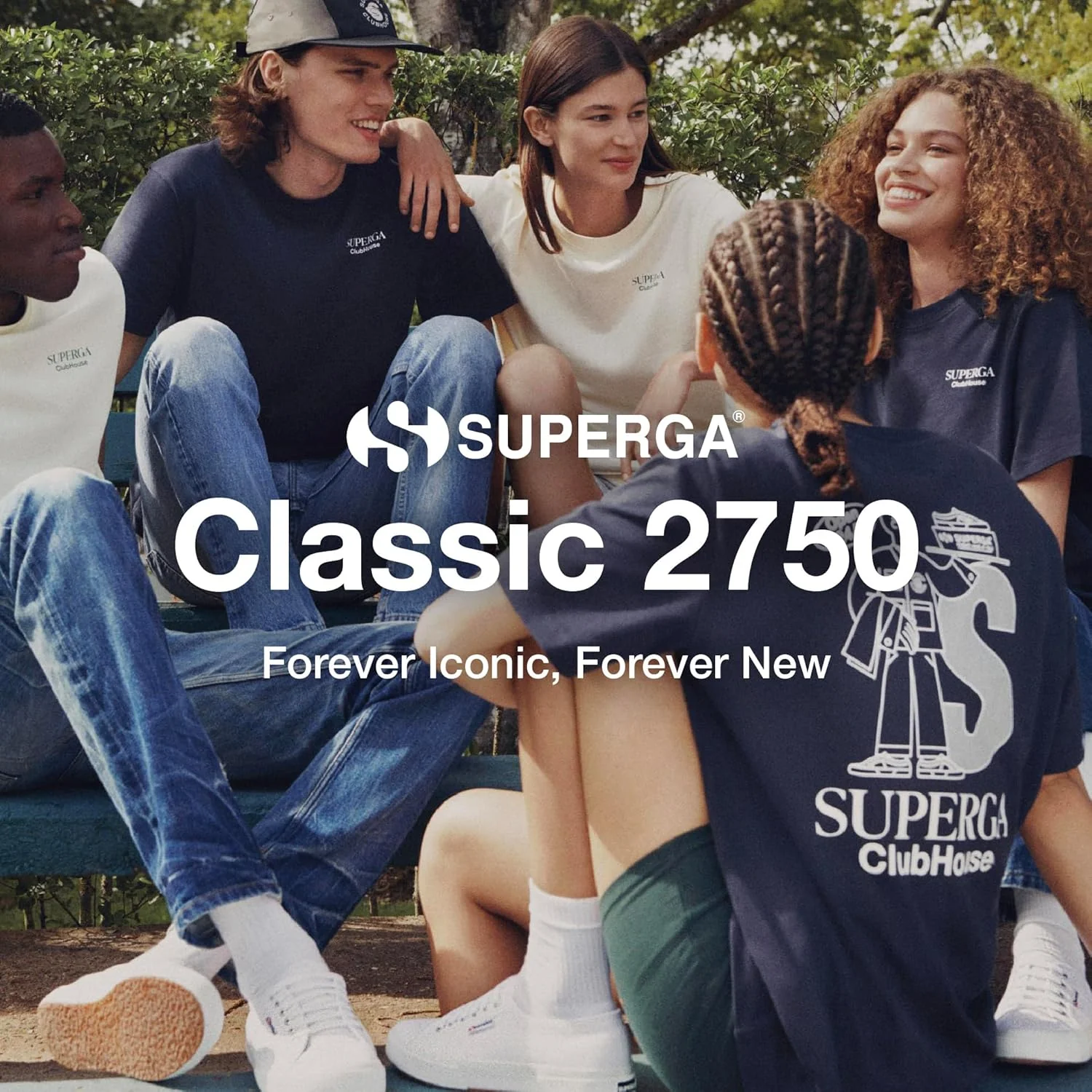 Superga 2750 Linu, Damen Schnürsneaker 39.5 EU Blau Navy White F43, 39.5 EU Blau Navy White F43 - Image 4