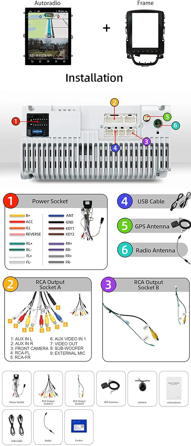 SXAUTO - 6G+128G - Android 12 IPS Autoradio für Opel Vauxhall Astra J Buick Excelle XT GT (2006-2016 - Image 5