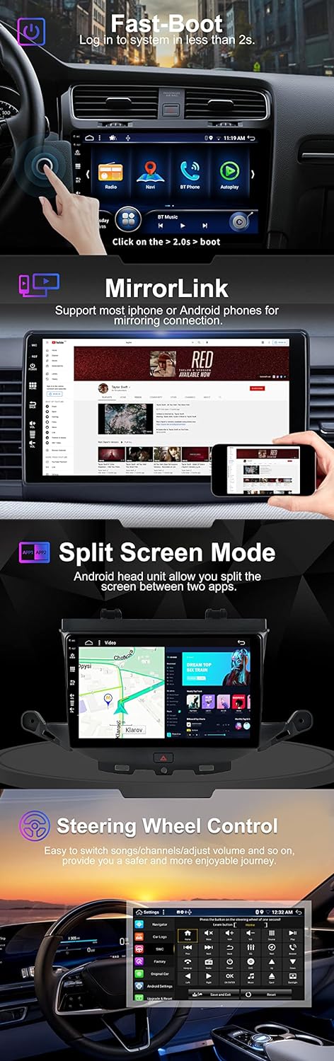 SXAUTO - 6G+128G - Android 12 IPS Autoradio für Vauxhall Astra K/Buick Verano GS (2016-2020) - Einge - Image 7