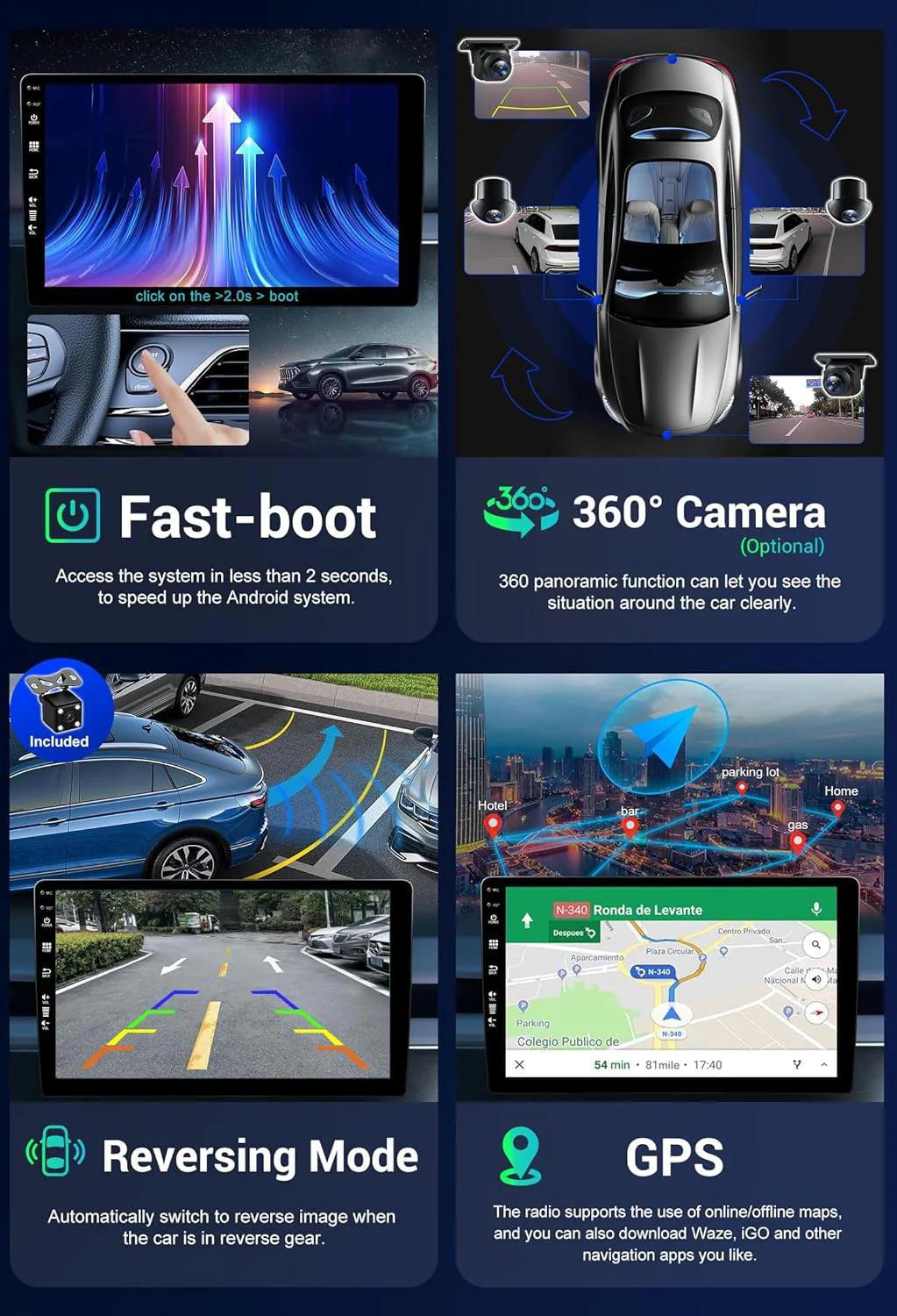 SXAUTO ¦ 8G+256G ¦ Android 12 IPS Autoradio für Seat Ibiza 6J (2009-2014) - Eingebaut Carplay/Androi - Image 6
