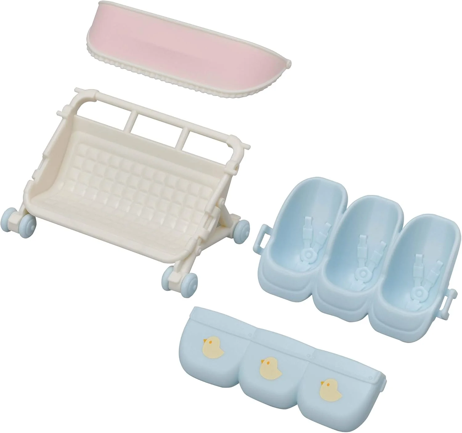 Sylvanian Families L5532 Erstausstattung für Drillinge - Puppenhaus Spielset & 5533 Drillings-Kinder - Image 7