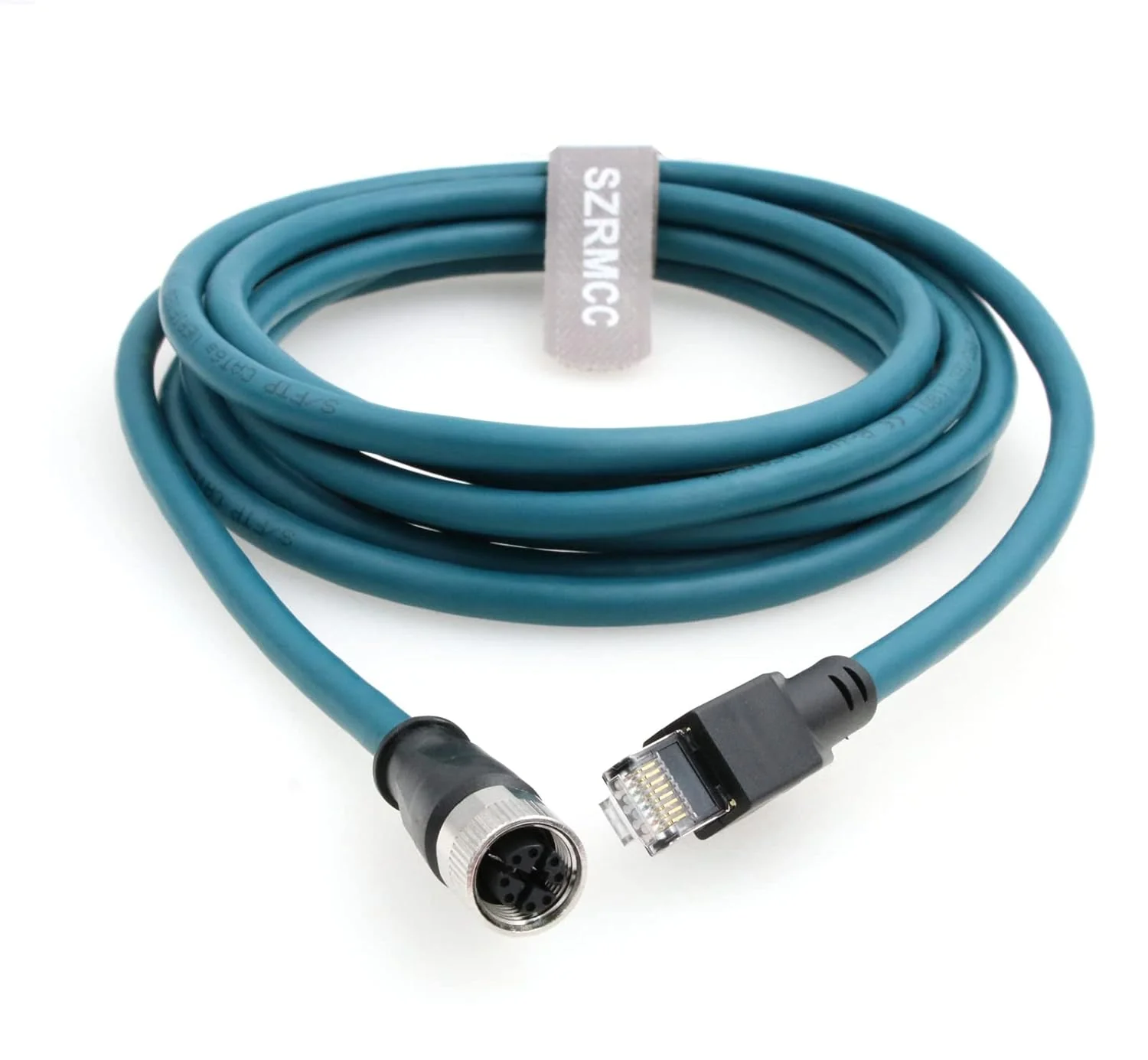 SZRMCC M12 X-Code 8 Pin Buchse auf RJ45 Ethernet Sensor Kabel Cat 7e Hochflexibel Wasserdicht Netzwe - Image 2