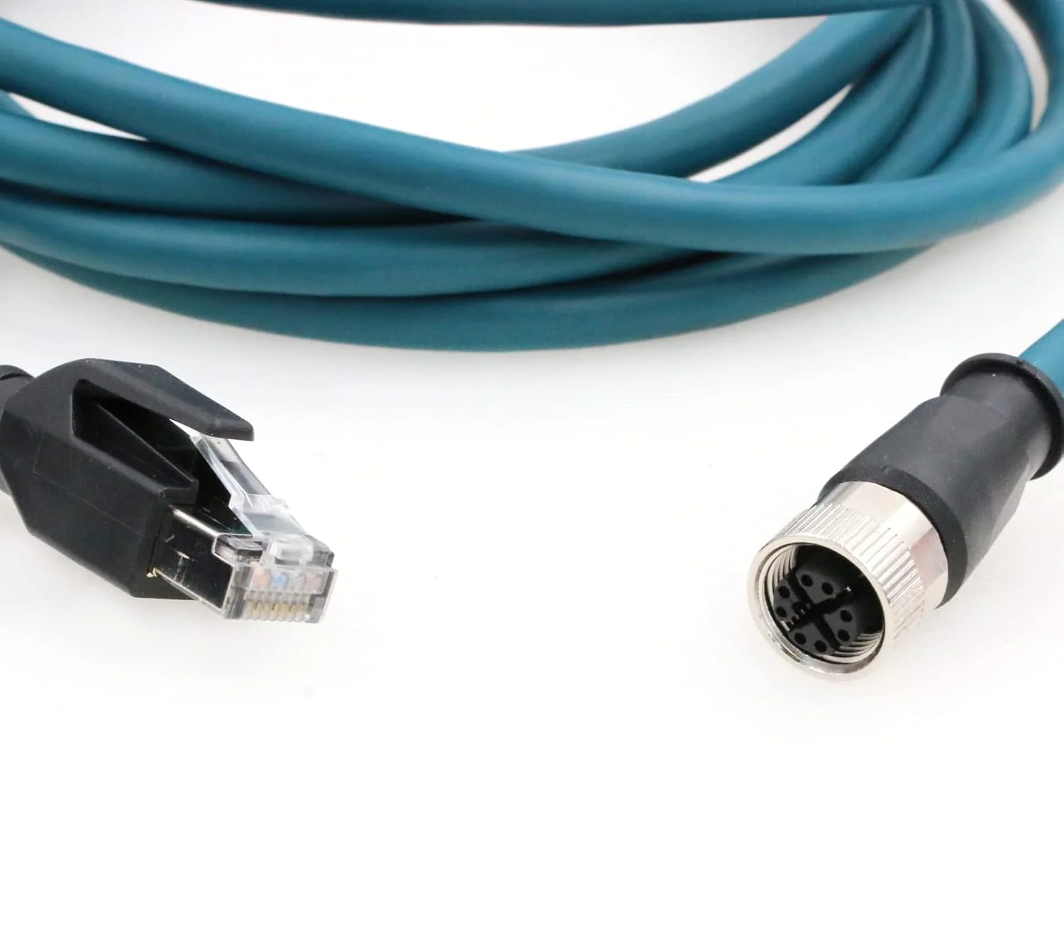 SZRMCC M12 X-Code 8 Pin Buchse auf RJ45 Ethernet Sensor Kabel Cat 7e Hochflexibel Wasserdicht Netzwe - Image 3