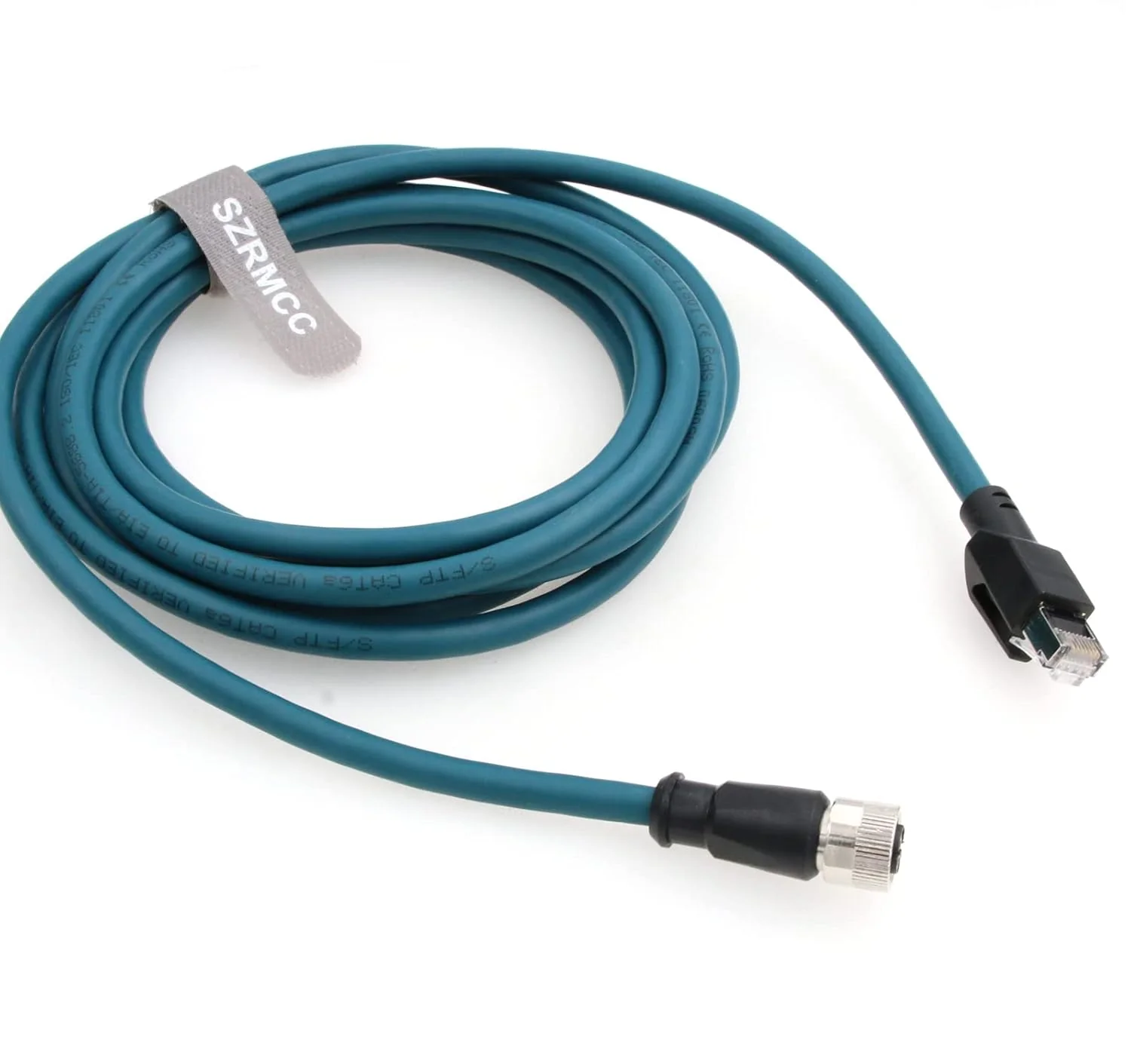 SZRMCC M12 X-Code 8 Pin Buchse auf RJ45 Ethernet Sensor Kabel Cat 7e Hochflexibel Wasserdicht Netzwe - Image 4