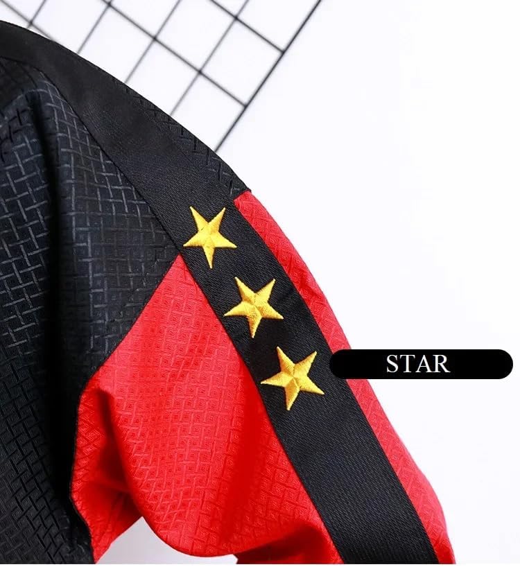 Taekwondo Gi Set DobokTaekwondo Standard Uniform TKD Anzug mit Gürtel rot/black 120, rot/black 120 - Image 5